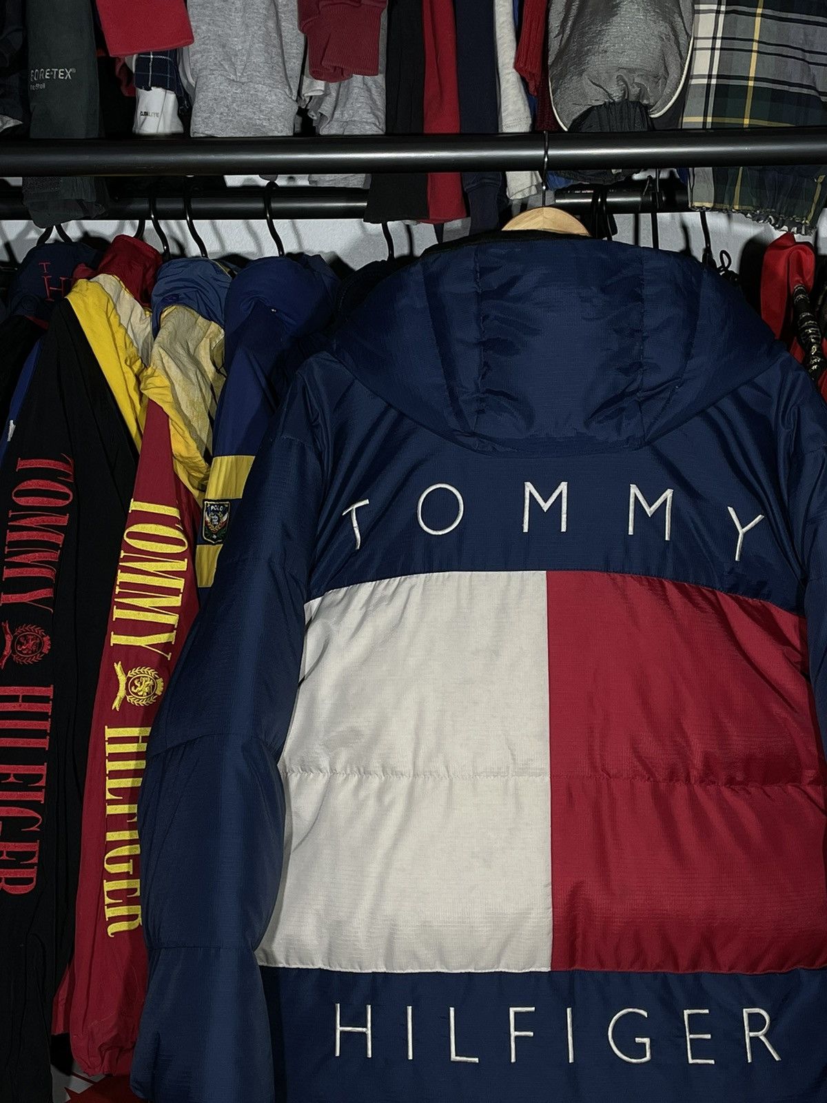 Tommy Hilfiger × Vintage Puffer Tommy Hilfiger Big Logo Flag Vintage 90’s Collection Size US L / EU 52-54 / 3 - 2 Thumbnail