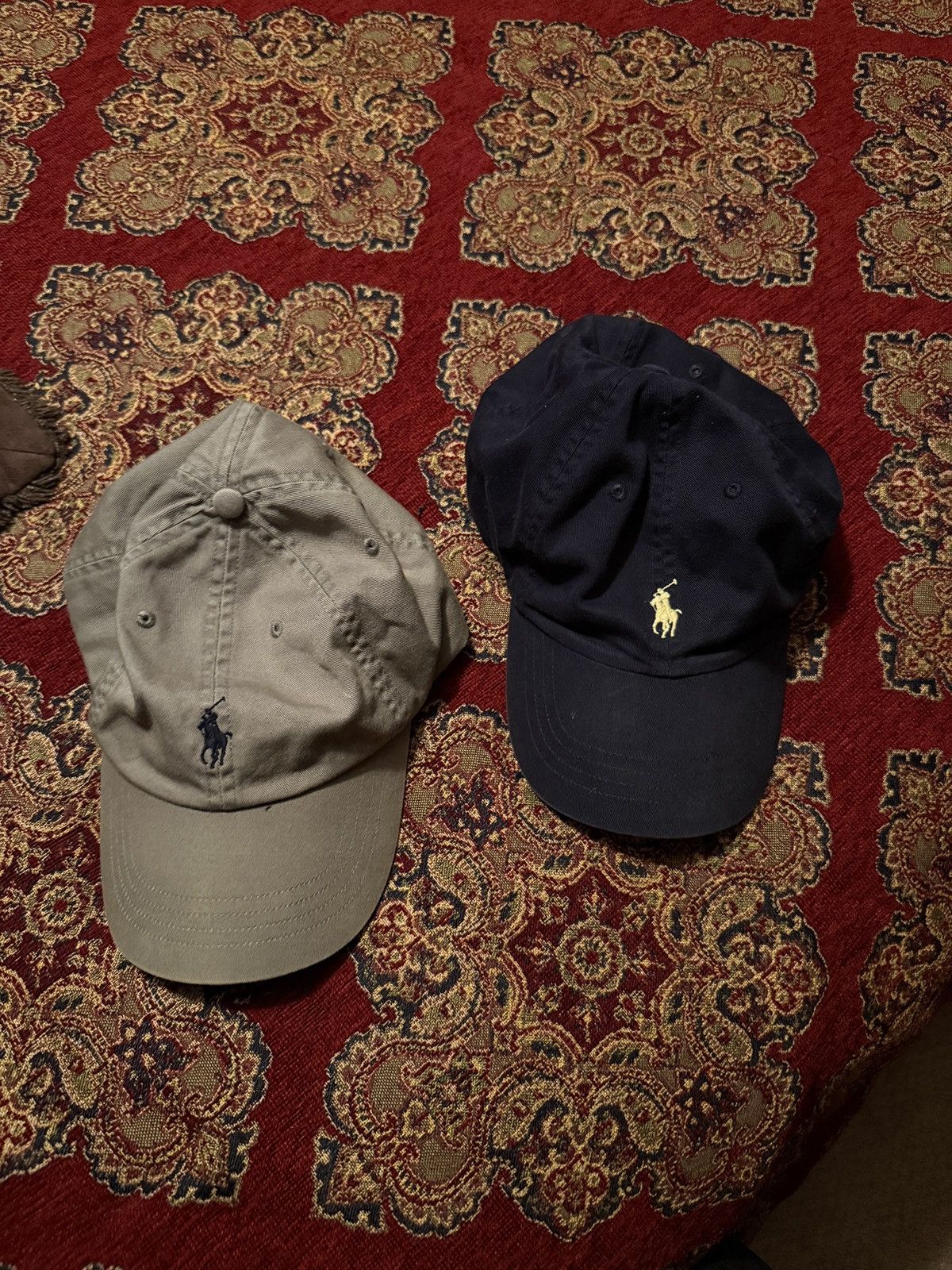 Polo Ralph Lauren Blue polo hat with yellow horse Size ONE SIZE - 1 Thumbnail