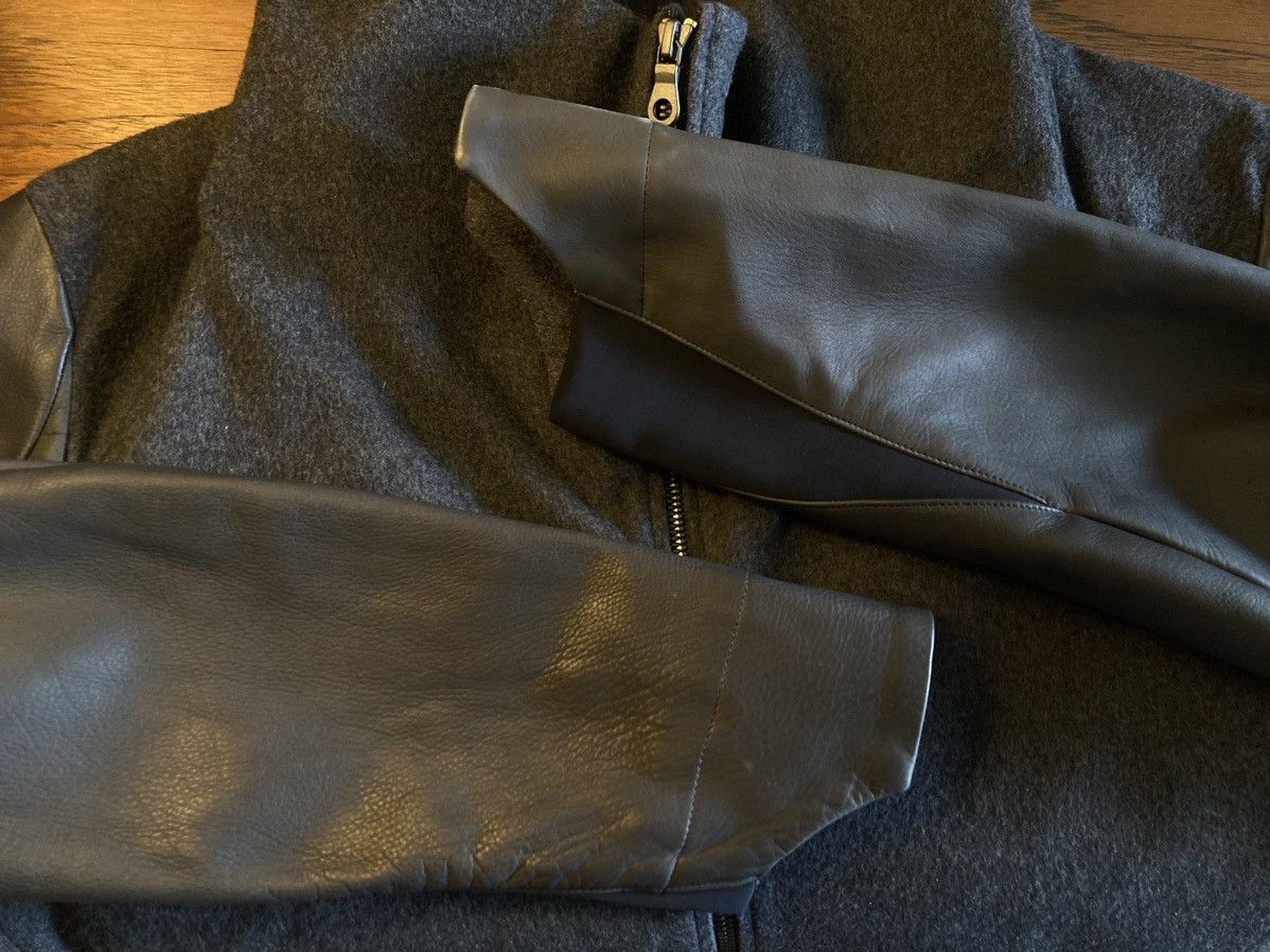 Devoa Wool Jacket W/ Leather Sleeves Size US L / EU 52-54 / 3 - 11 Thumbnail