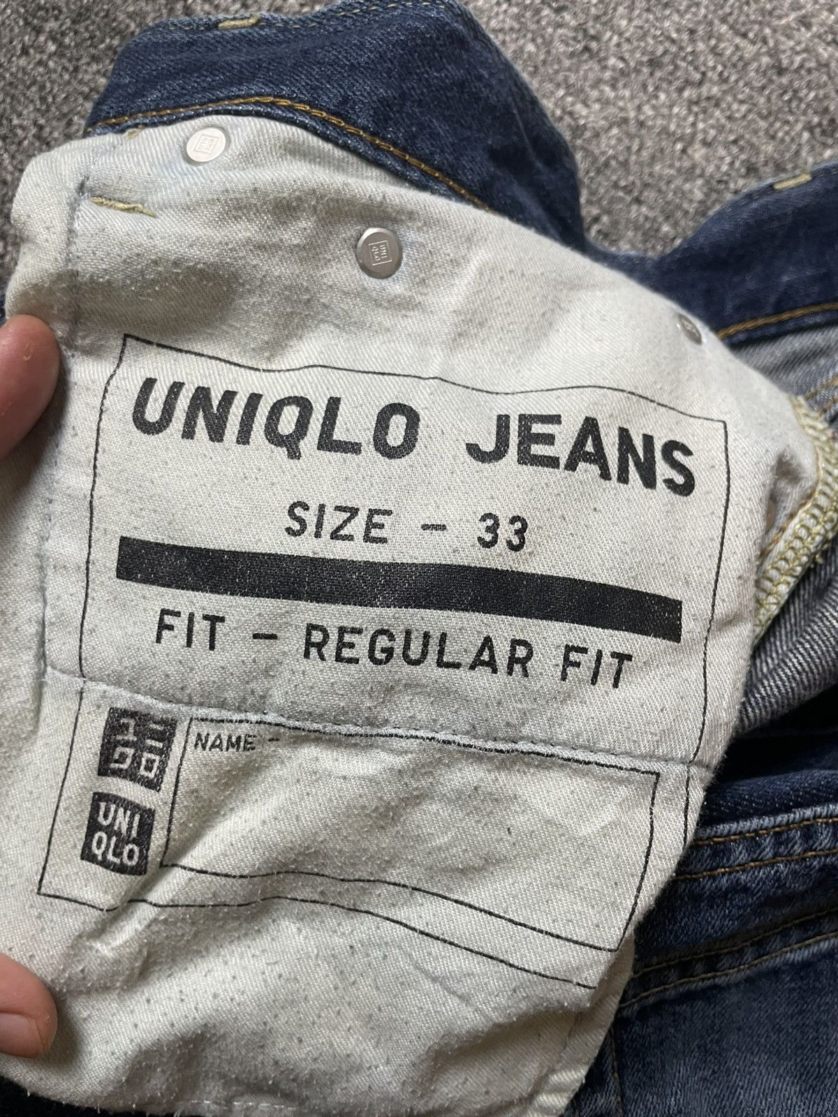Japanese Brand × Uniqlo × Vintage UNIQLO JEANS Regular Fit Pants (111) Size US 35 - 9 Thumbnail