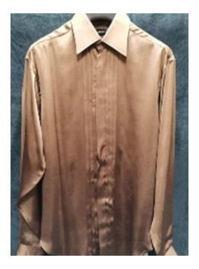 image of Tom Ford O1Loc1C0224 94Yhdpsz Shirt In Beige, Men's (Size Small)