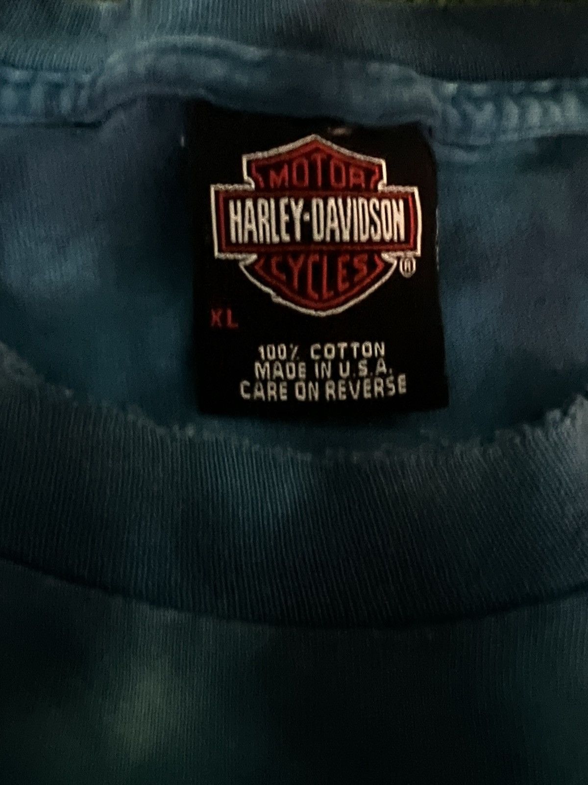 Harley Davidson Tye Dye Vintage Harley Davidson Grail Single Stitch Size XL Size US XL / EU 56 / 4 - 3 Thumbnail