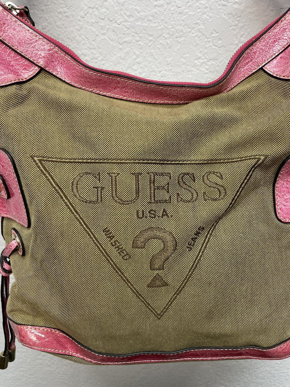 Guess Vintage 00s Guess Baguette Avantgarde Shoulder Bag Hobo Size ONE SIZE - 5 Thumbnail