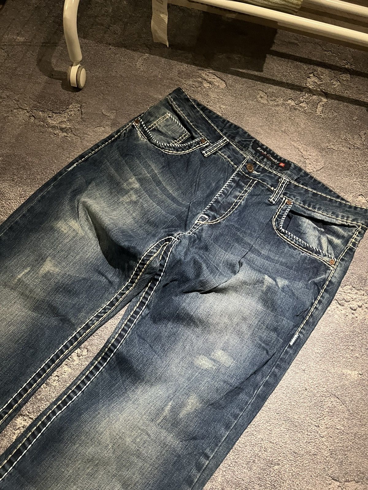 Japanese Brand Avant-Garde Archive Destroyed Jeans / Number Njne Style Size US 39 - 5 Thumbnail