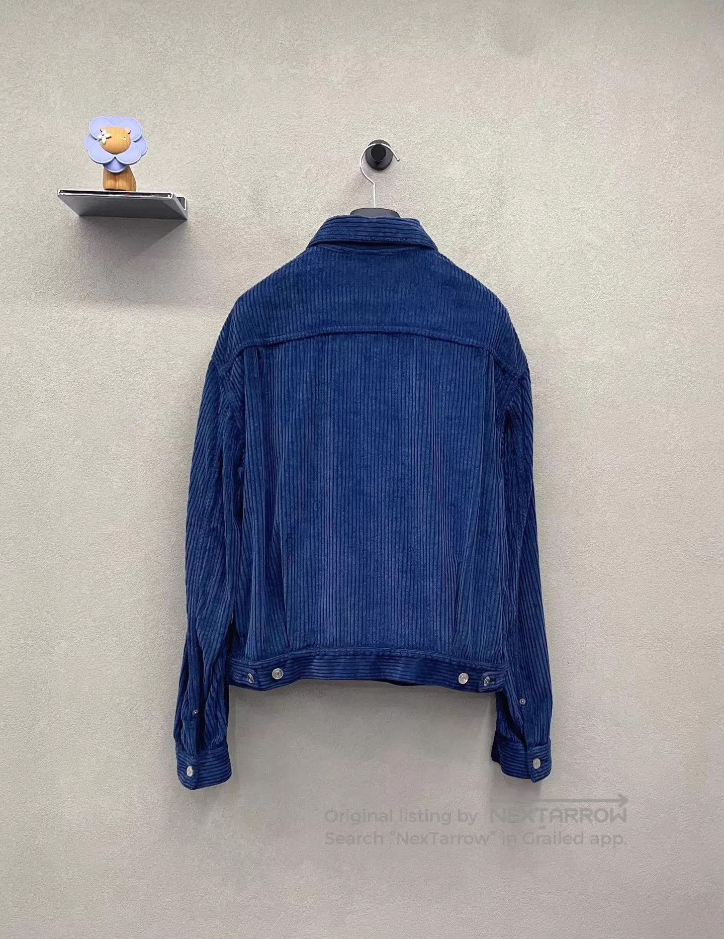 Dior Blue Corduroy Button-Up Jacket. Size US M / EU 48-50 / 2 - 2 Thumbnail