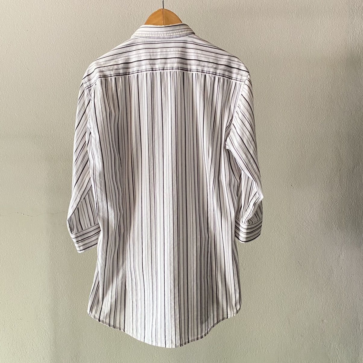 Tornado Mart TORNADO MART Striped 3/4 Sleeve Shirt Size L / US 10 / IT 46 - 4 Thumbnail