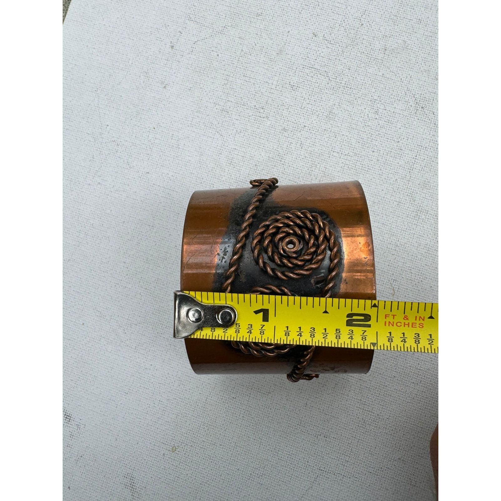 Vintage Rebajes Copper Cuff Bracelet Vintage 1950s Size ONE SIZE - 5 Thumbnail