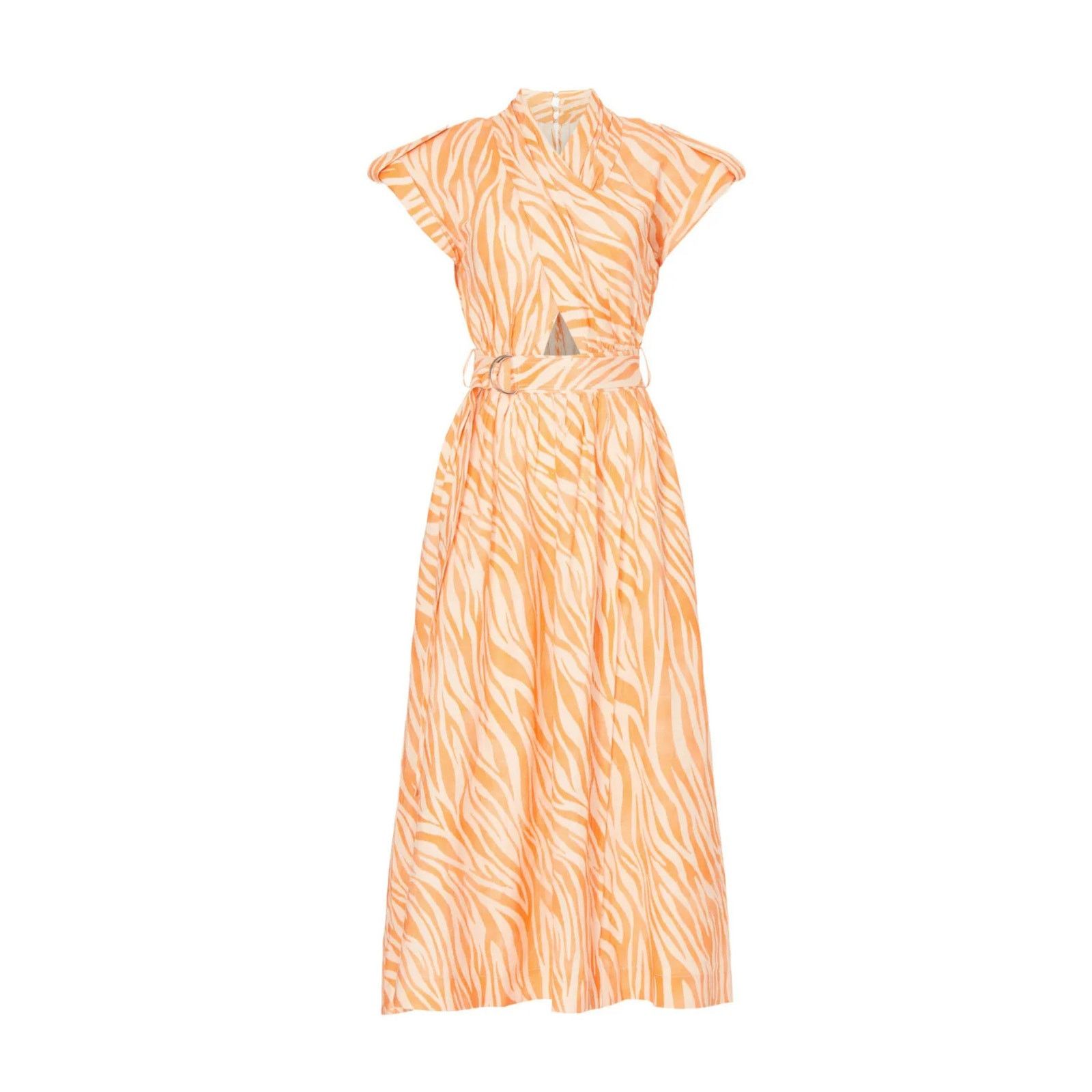 Derek Lam 10 Crosby Derek Lam Collective, Cross Front Midi Dress, size: 46 Size L / US 10 / IT 46 - 5 Thumbnail