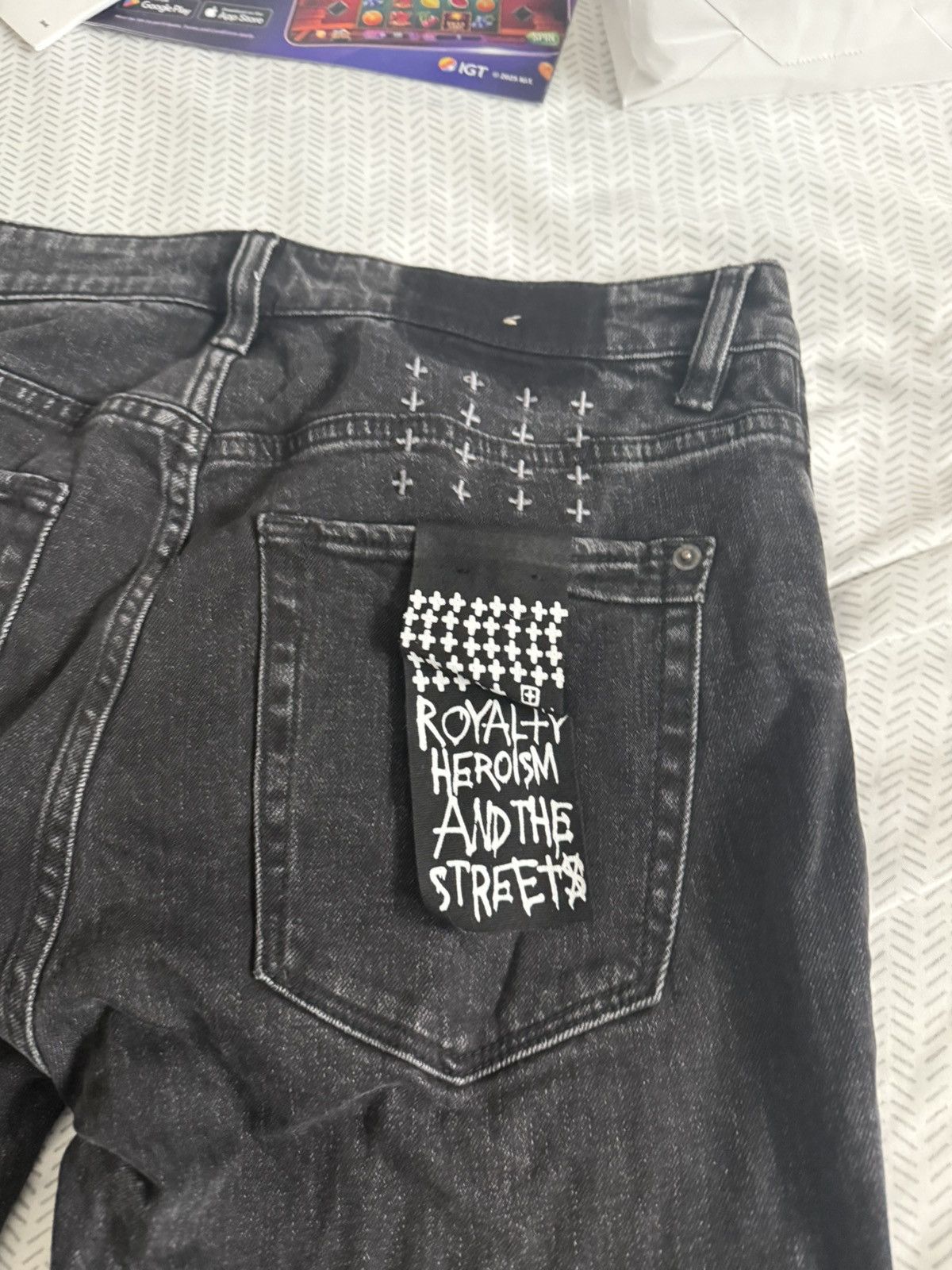 Ksubi Ksubi Denim Jeans Van Winkle Rage Black Size US 31 - 3 Thumbnail