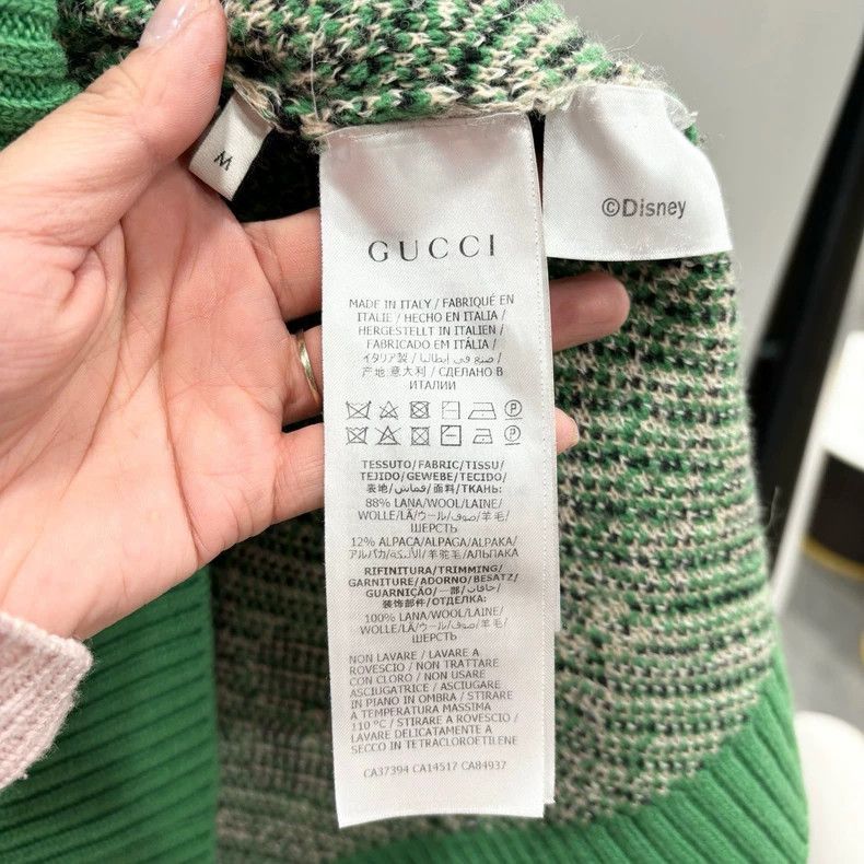 Gucci Gucci Mickey Mouse Green Logo Sweater-2506 Size US M / EU 48-50 / 2 - 4 Thumbnail