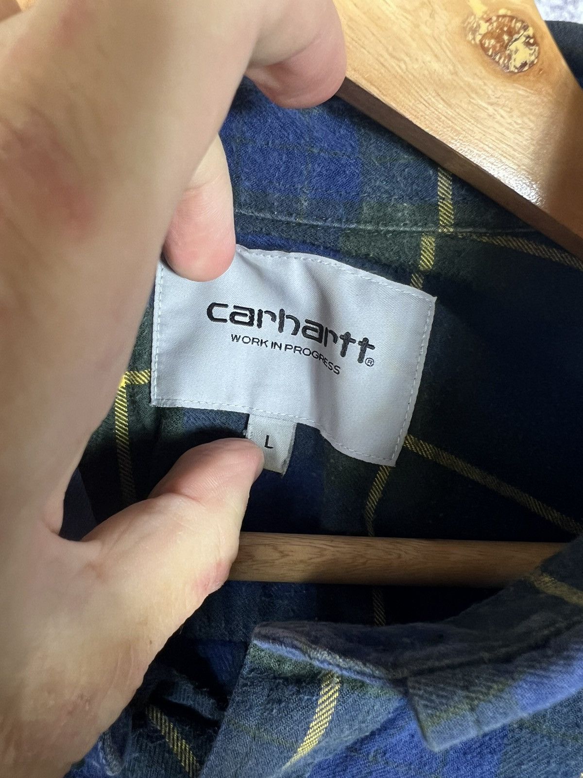 Carhartt Vintage Carhartt WIP Check Flannel Shirt Size US L / EU 52-54 / 3 - 8 Thumbnail