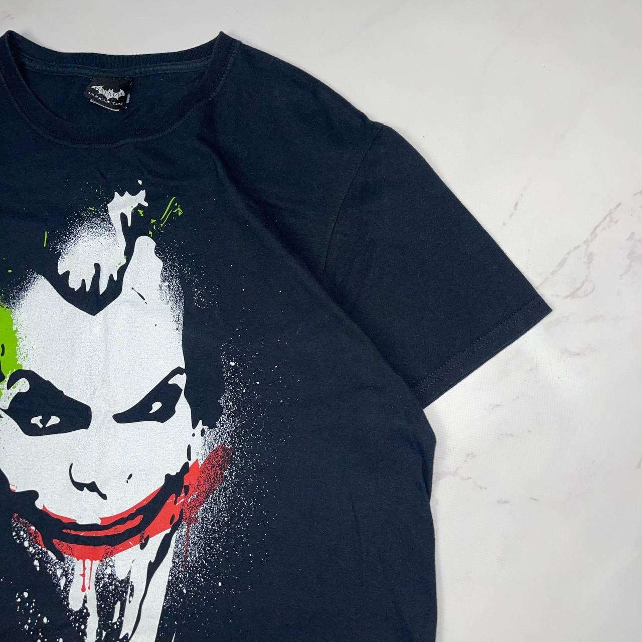Vintage DC Comics Mens Joker Big Face T-shirt Black Sizes L Size US L / EU 52-54 / 3 - 3 Thumbnail
