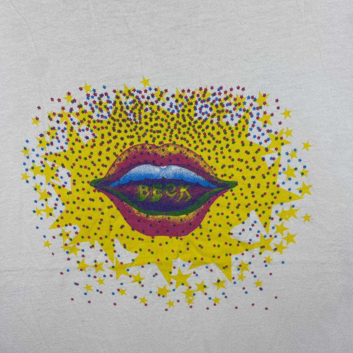 Band Tees Vintage 90s BECK Band Artwork By Victor Moscoso Incredible Size US M / EU 48-50 / 2 - 2 Thumbnail