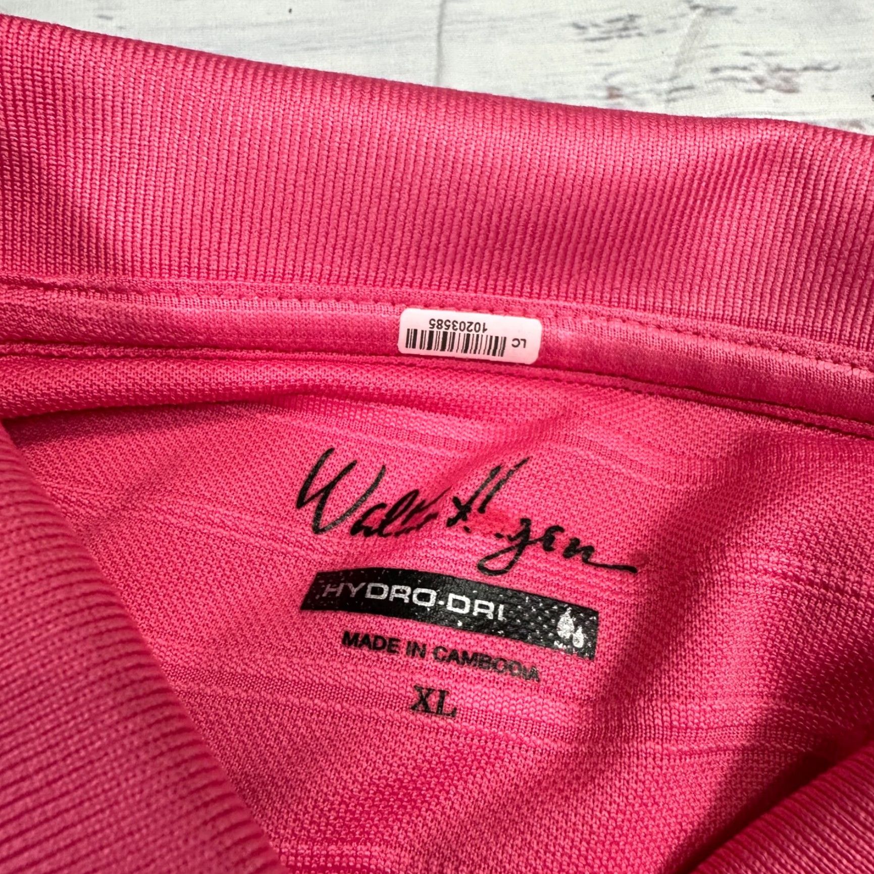 Vintage Walter Hagen Polo Shirt XL Pink Short Sleeve Hydo-Dri Golf Men’s Shirt Size US XL / EU 56 / 4 - 5 Thumbnail