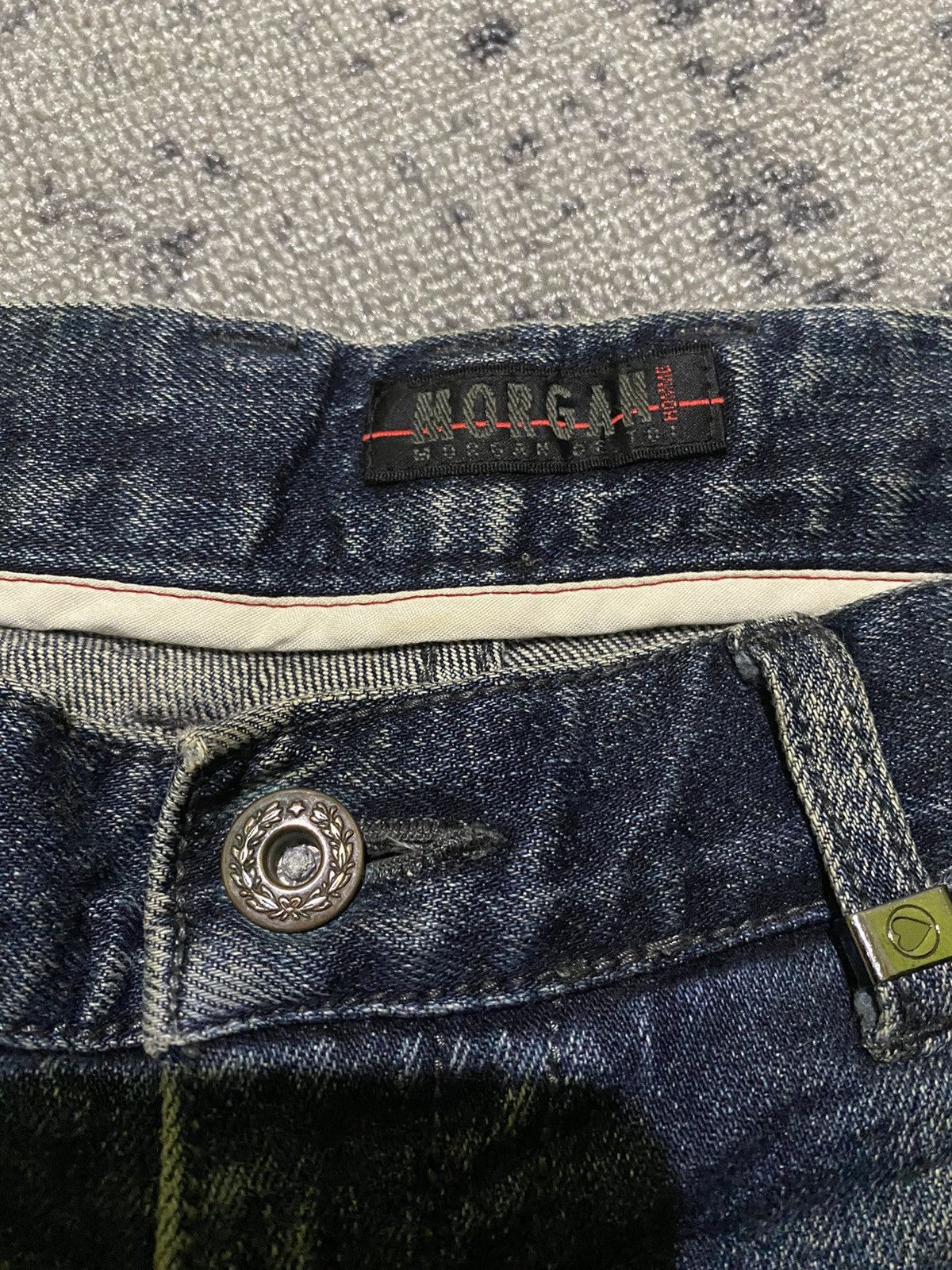 Japanese Brand × Morgan Homme Y2k Morgan ifsixwasnine Homme bootcut Jeans Size US 31 - 7 Thumbnail