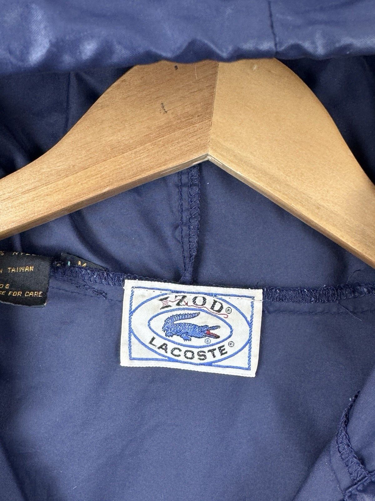 Lacoste Vintage 1980s Lacoste Izod Windbreaker Anorak Jacket Navy Size US M / EU 48-50 / 2 - 4 Thumbnail