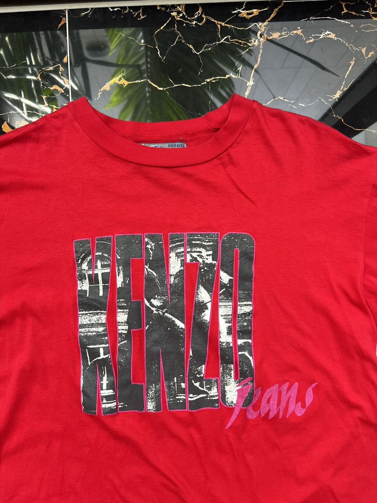Kenzo × Vintage 90’s KENZO RARE TAG BIG LOGO TEE Y2K Size US M / EU 48-50 / 2 - 2 Thumbnail