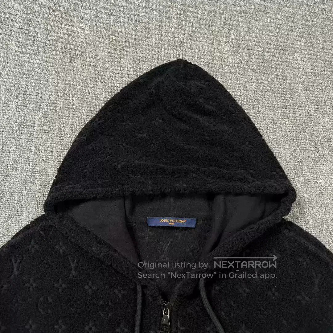 Louis Vuitton black hooded jacket with LV pattern. Size US S / EU 44-46 / 1 - 3 Thumbnail
