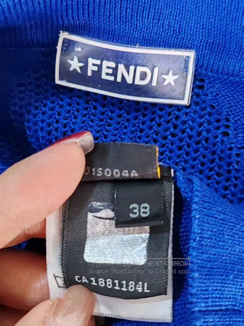 Fendi Fendi Double F Knitted Short-Sleeved Shirt Size XS / US 0-2 / IT 36-38 - 3 Thumbnail