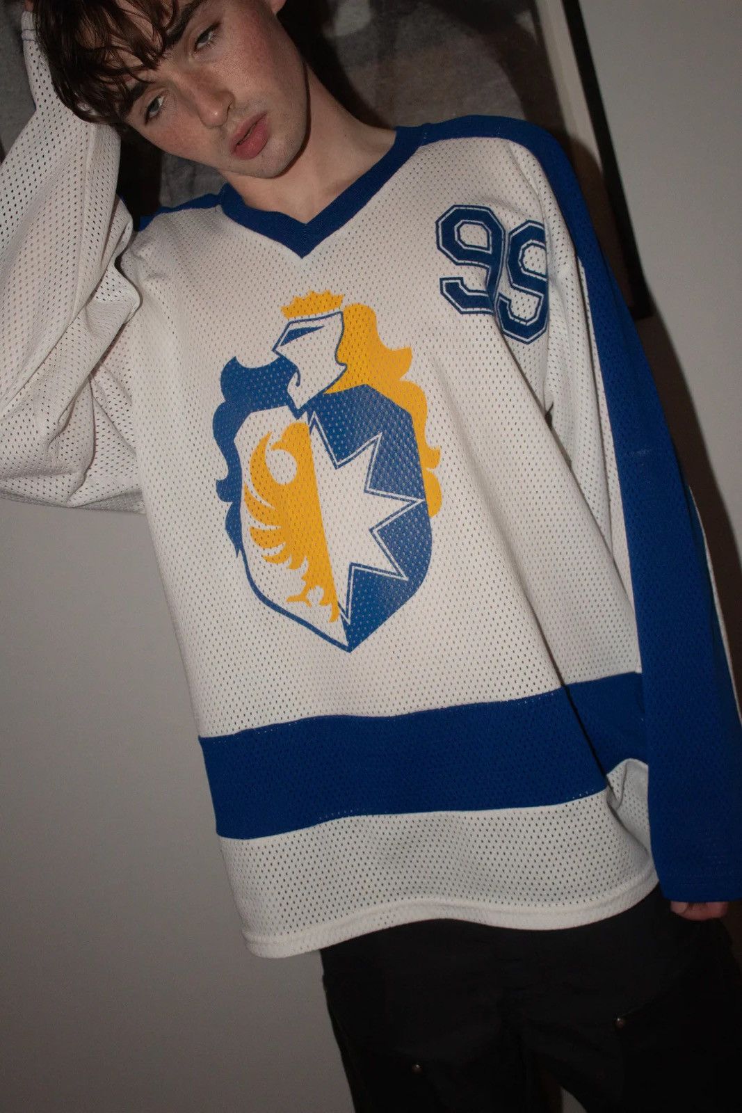 Vintage 🚭 INSANE 🚭 ERD REFERENCE 90s LE ROSEY KNIGHT HOCKEY JERSEY Size US XL / EU 56 / 4 - 6 Thumbnail