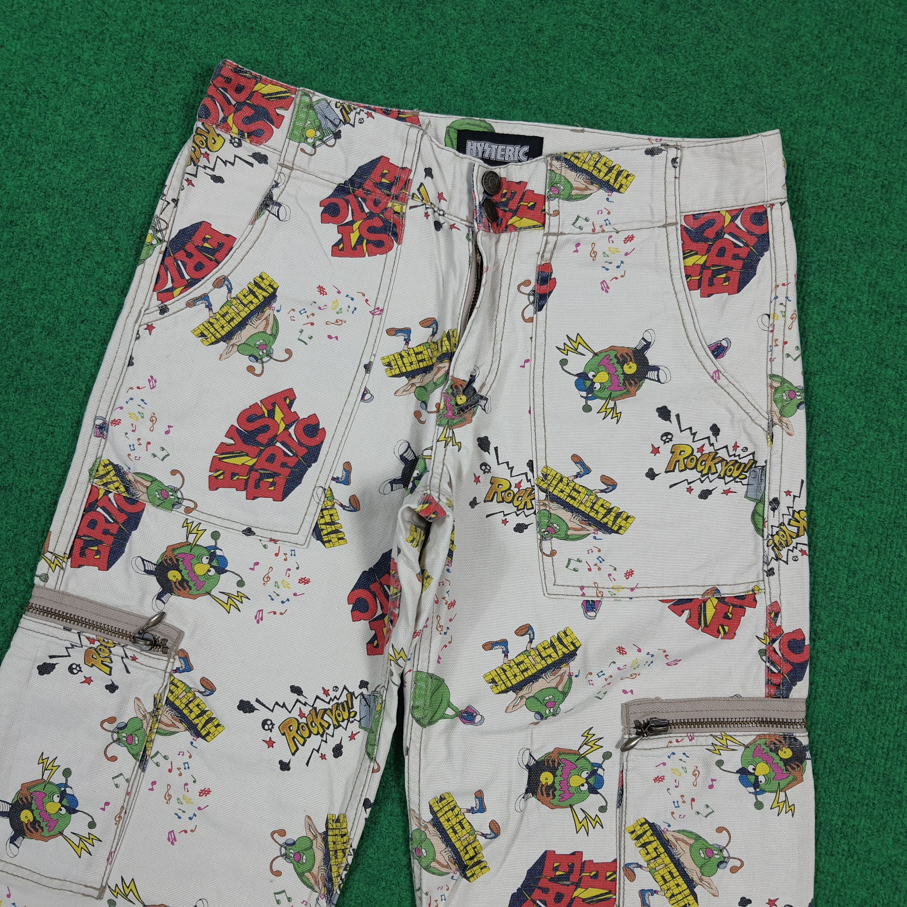 Hysteric Glamour Hysteric Glamour Japan Over Print Cargo Graphics Pants E1N32 Size US 28 / EU 44 - 2 Thumbnail