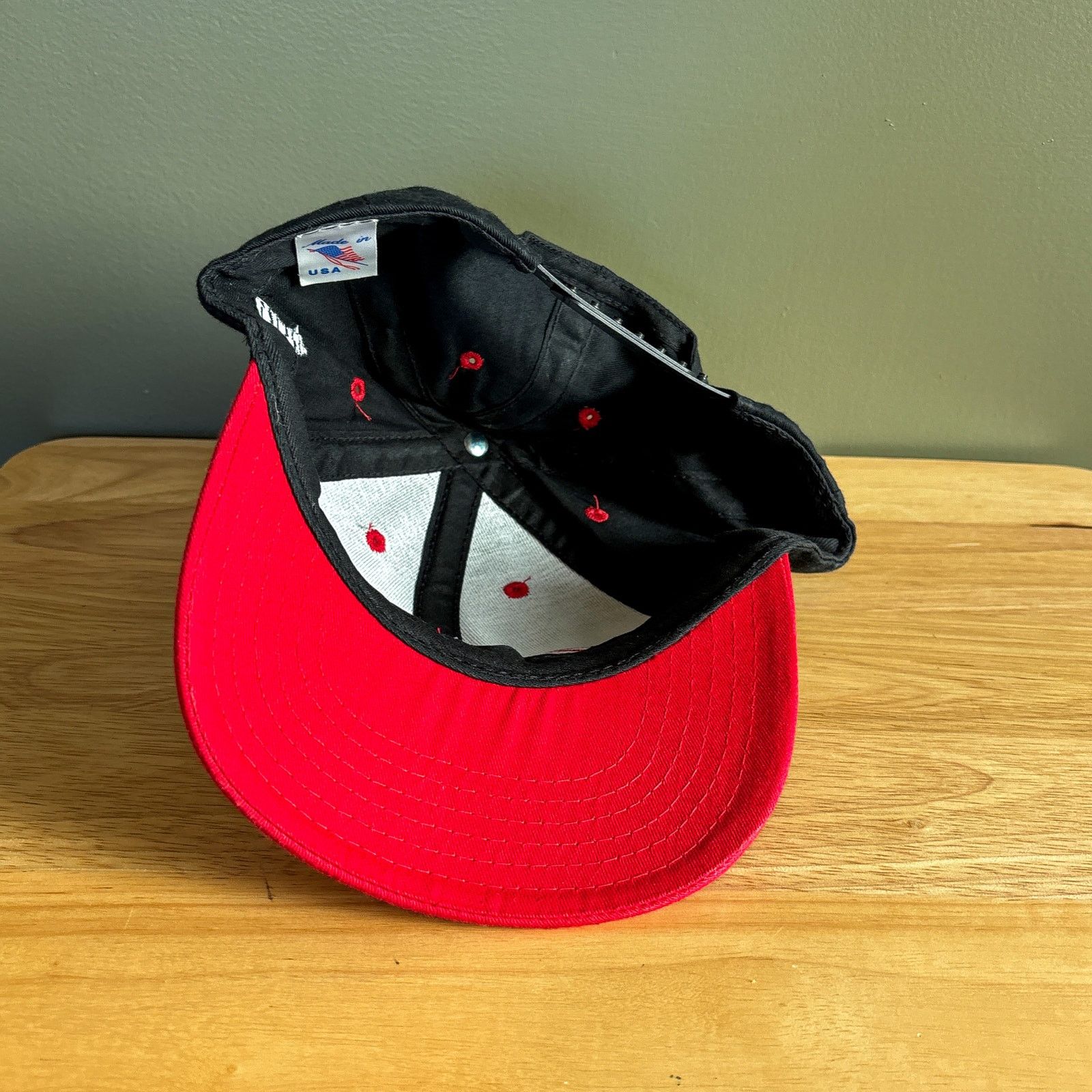 Coca Cola Vintage Enjoy Coca-Cola Soda Black Red 90s USA Snapback Hat Size ONE SIZE - 7 Thumbnail