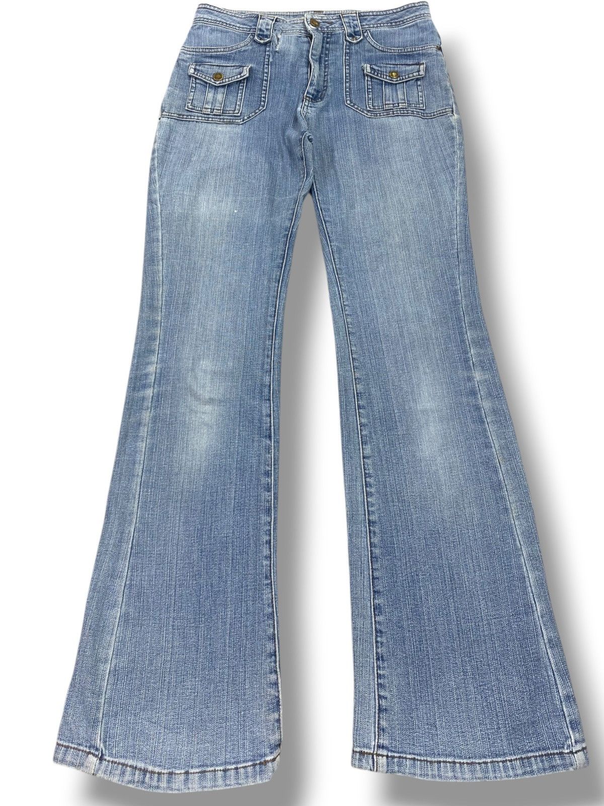 Newton Newton Circus Brand Blue Faded Wash Style Bush Pants Jeans Size US 29 - 1 Thumbnail
