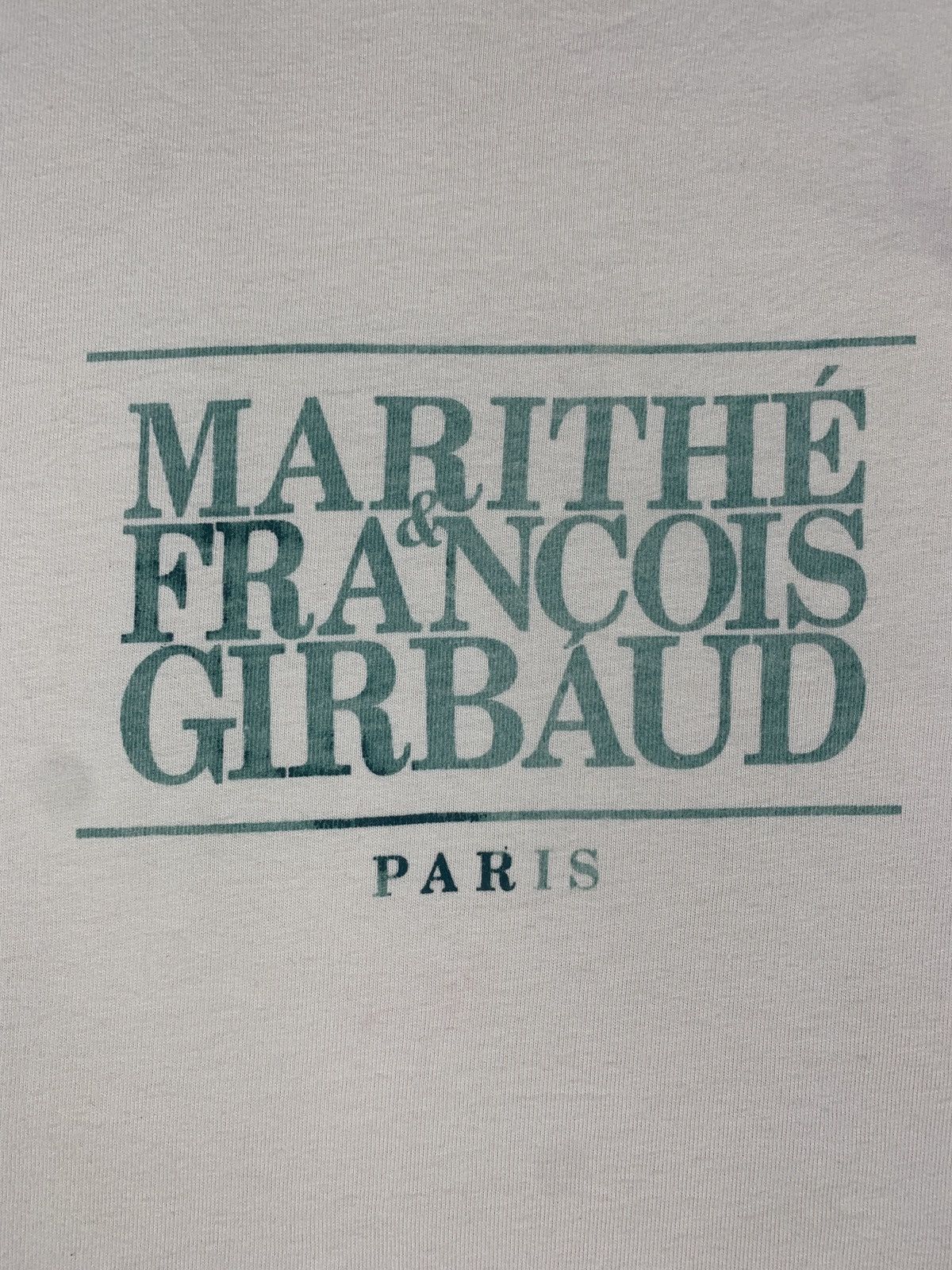 Marithe + Francois Girbaud Marithe Francois Girbaud Paris Off White Big Chest Logo Top Size S / US 4 / IT 40 - 3 Thumbnail