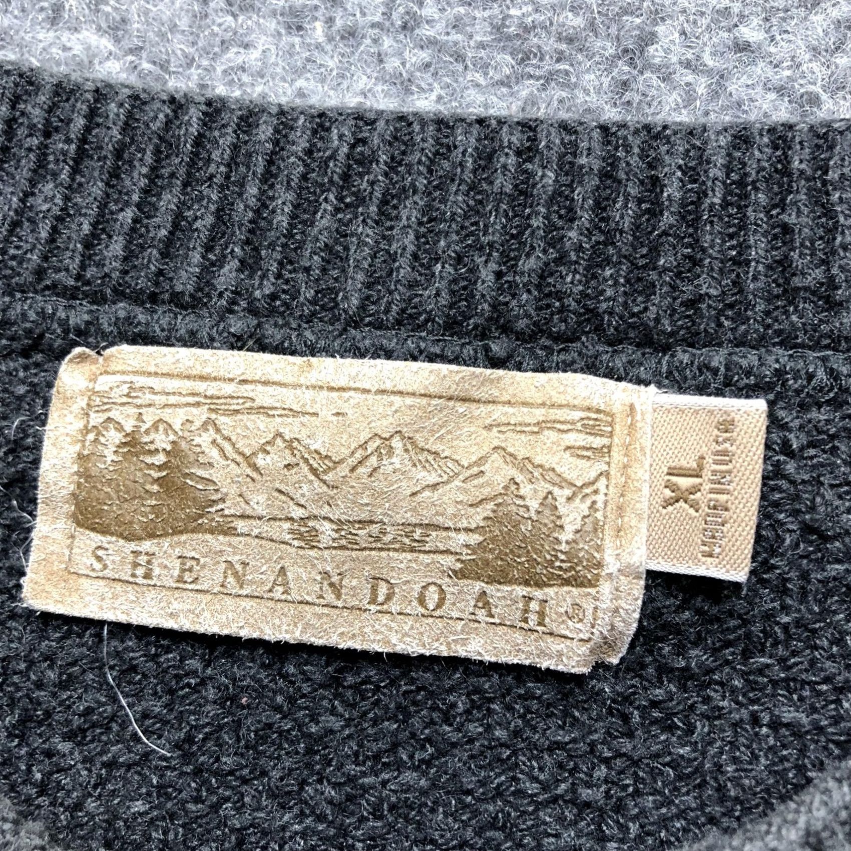 Vintage Shenandoah Mens XL Gray Henley Crew Neck Knit Pullover Sweater Casual Long Sleeve Button Solid Size US XL / EU 56 / 4 - 4 Thumbnail