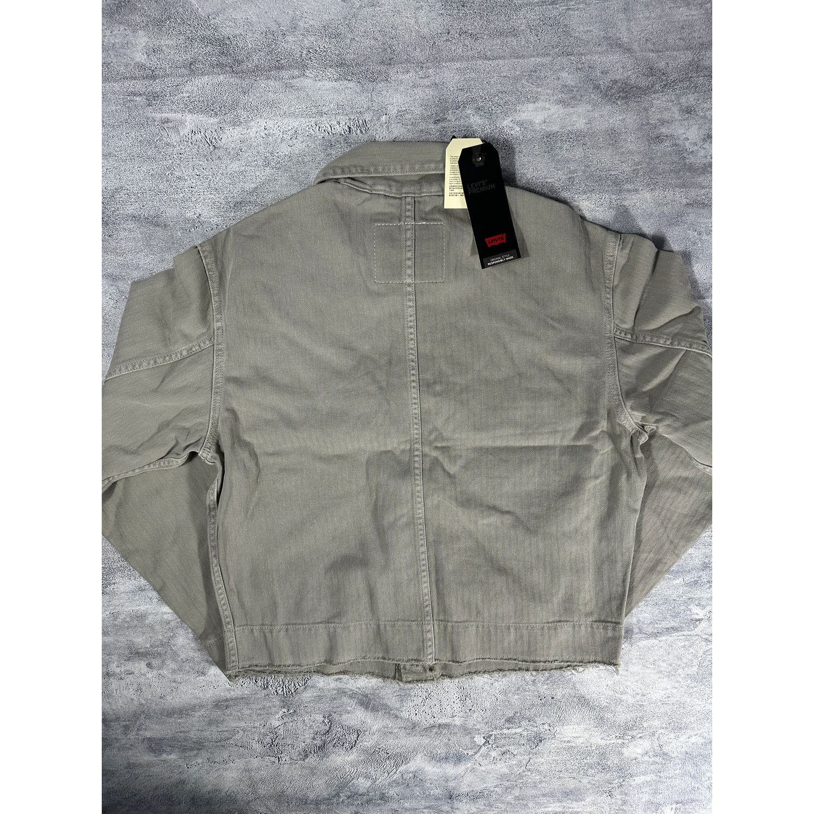 Levi's Levi's Light Weight Cropped Gray Denim Jacket Size S / US 4 / IT 40 - 6 Thumbnail
