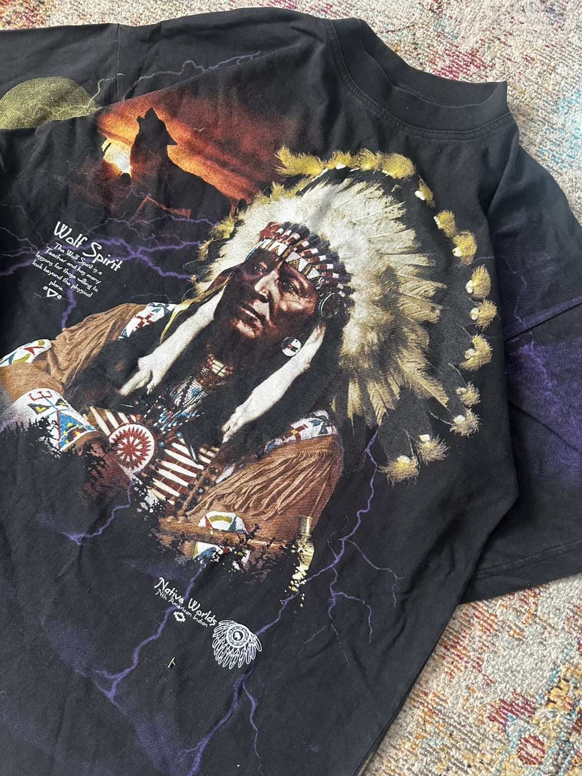 Other Vintage 1990s Native American Indian T-Shirt Size US XL / EU 56 / 4 - 2 Thumbnail