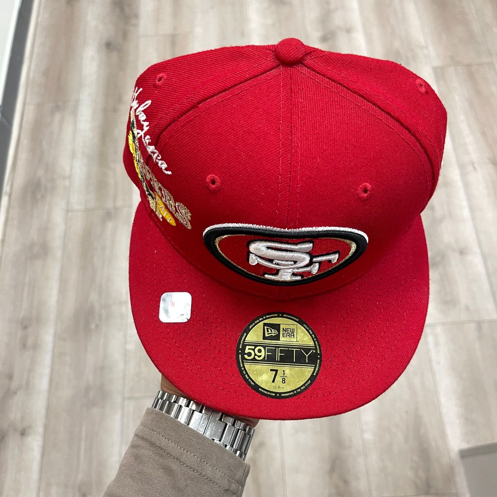 New Era New Era Scarlet San Francisco 49ers City Cluster Hat 7 1/8 Size ONE SIZE - 3 Thumbnail