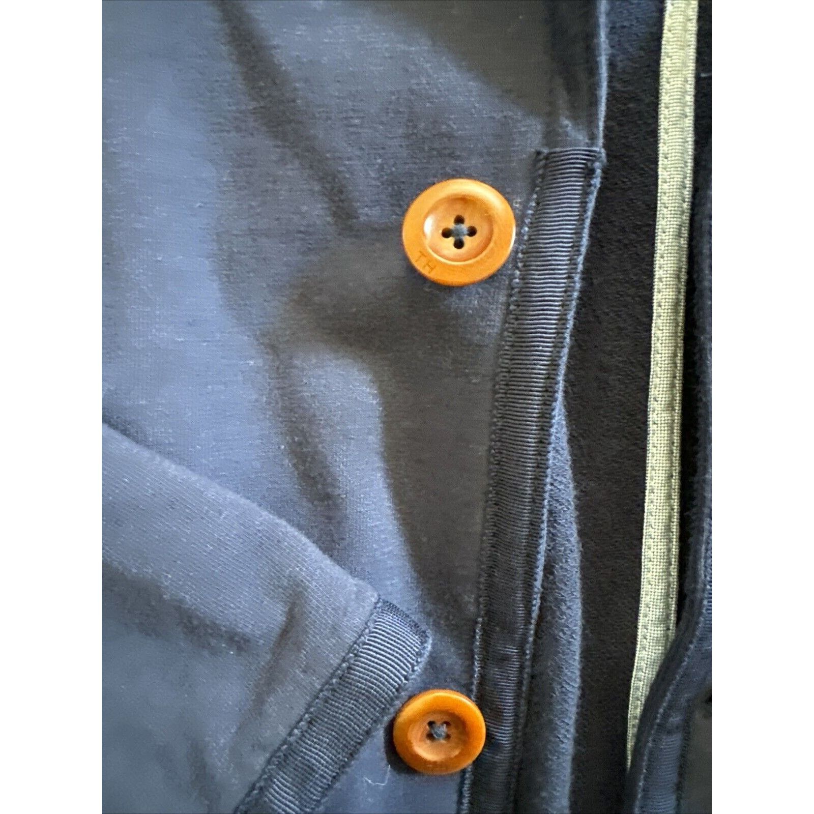Tommy Hilfiger Tommy Hilfiger Women’s Medium Blue Jacket Brown Button Up Size S / US 4 / IT 40 - 4 Thumbnail