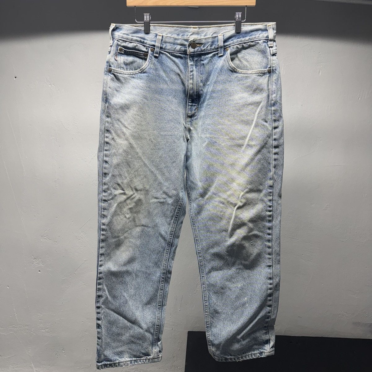 Carhartt Carhartt Thrashed Faded Distressed Jeans ERD Grunge Chrome Size US 36 / EU 52 - 1 Thumbnail