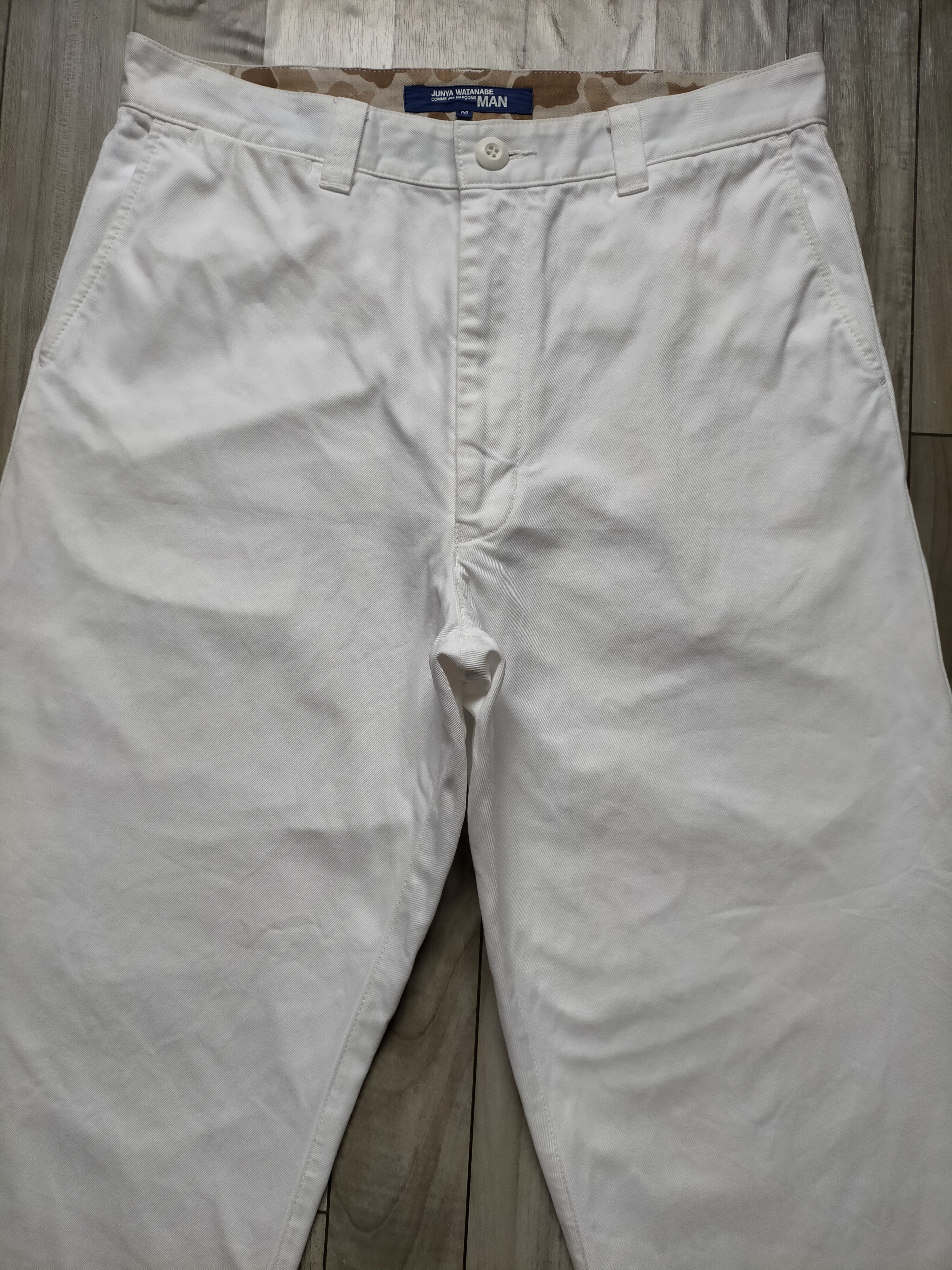 Comme des Garcons Junya Watanabe Comme des Garcons Baggy Trouser White Pants Size US 32 / EU 48 - 3 Thumbnail