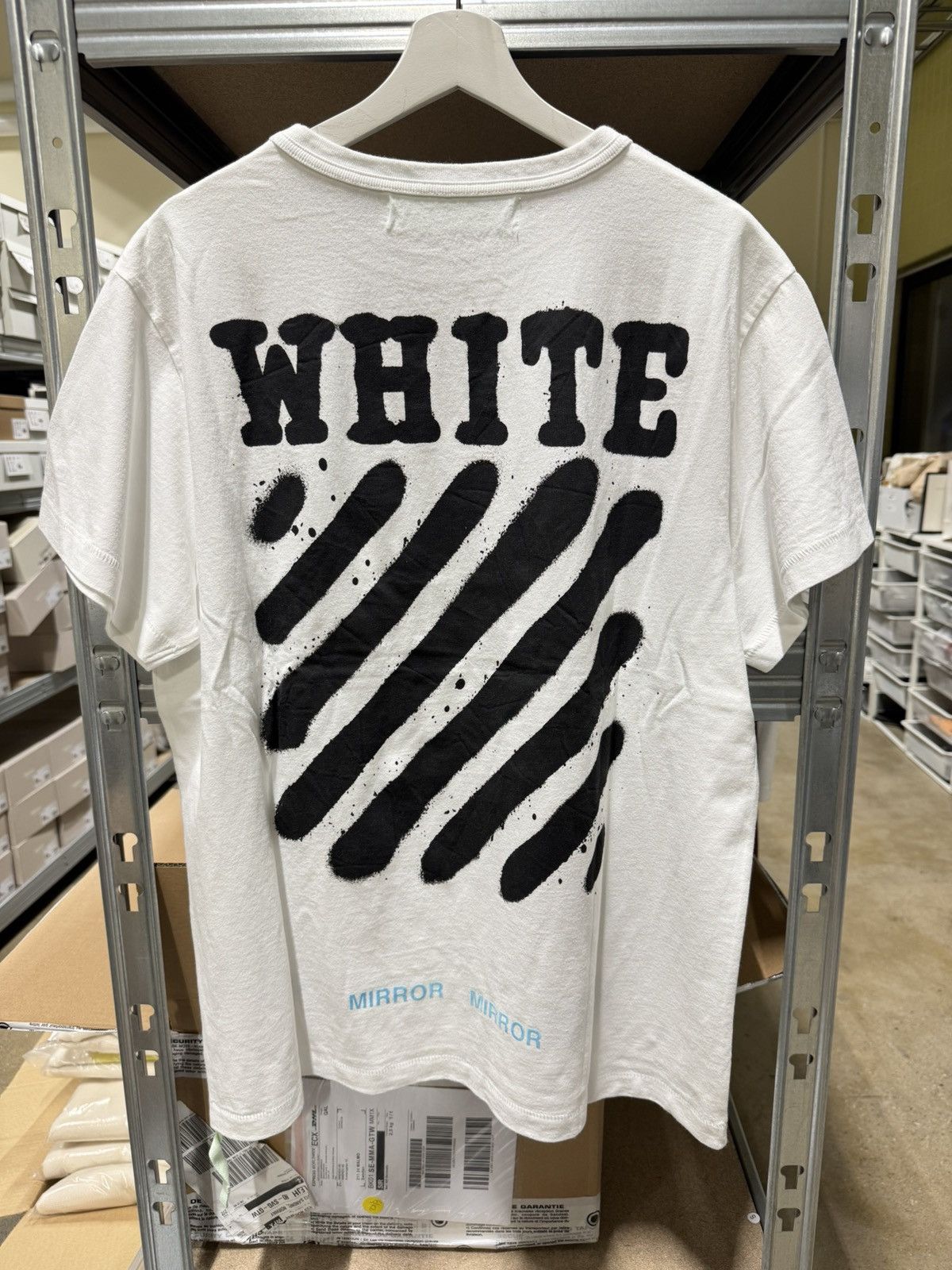 Off-White Off-White Diag Sprayed T-Shirt NEW 500$ Size US L / EU 52-54 / 3 - 1 Thumbnail