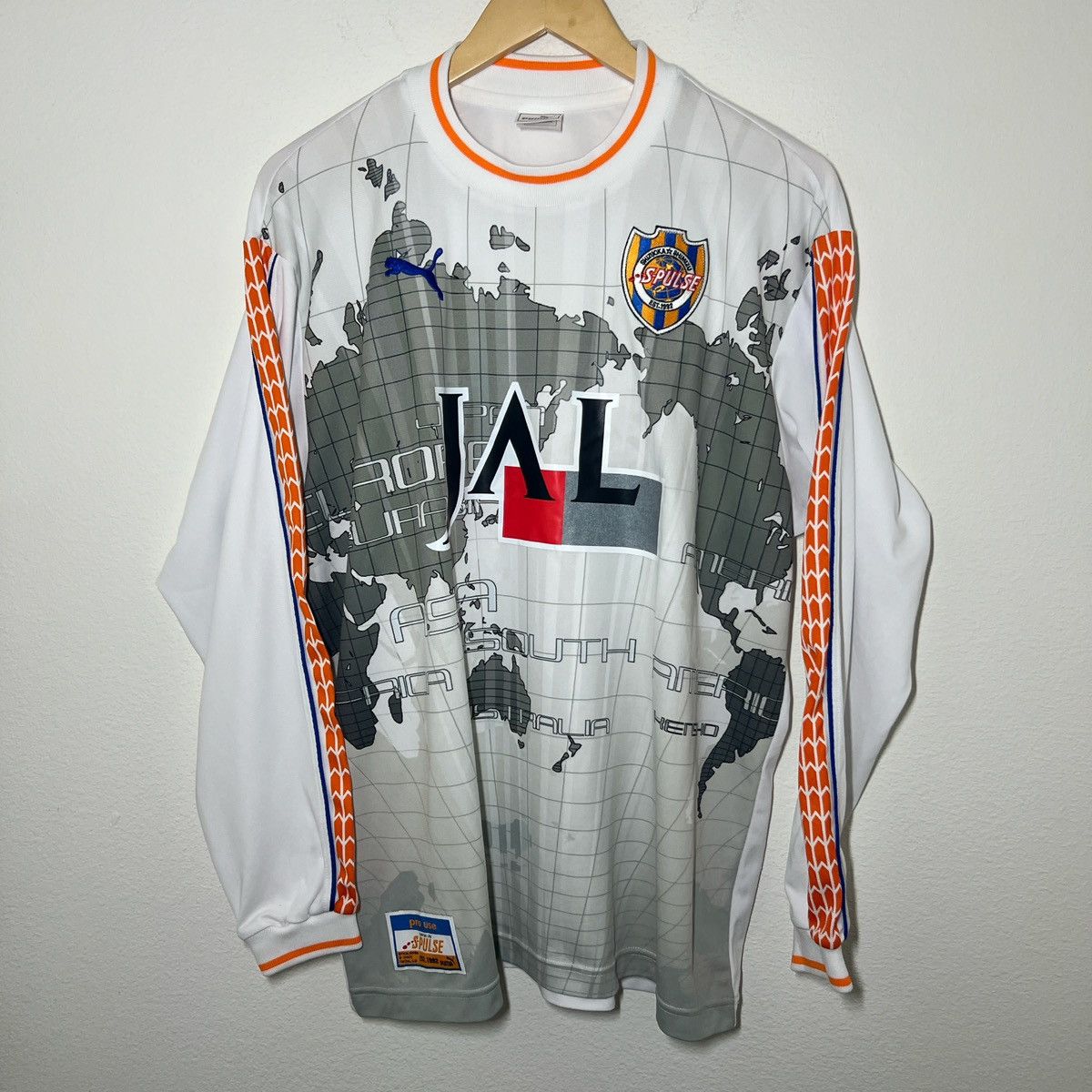 Puma Shimizu S-Pulse 2002-2004 Away Long Sleeve Jersey | Soccer Size US XL / EU 56 / 4 - 1 Thumbnail