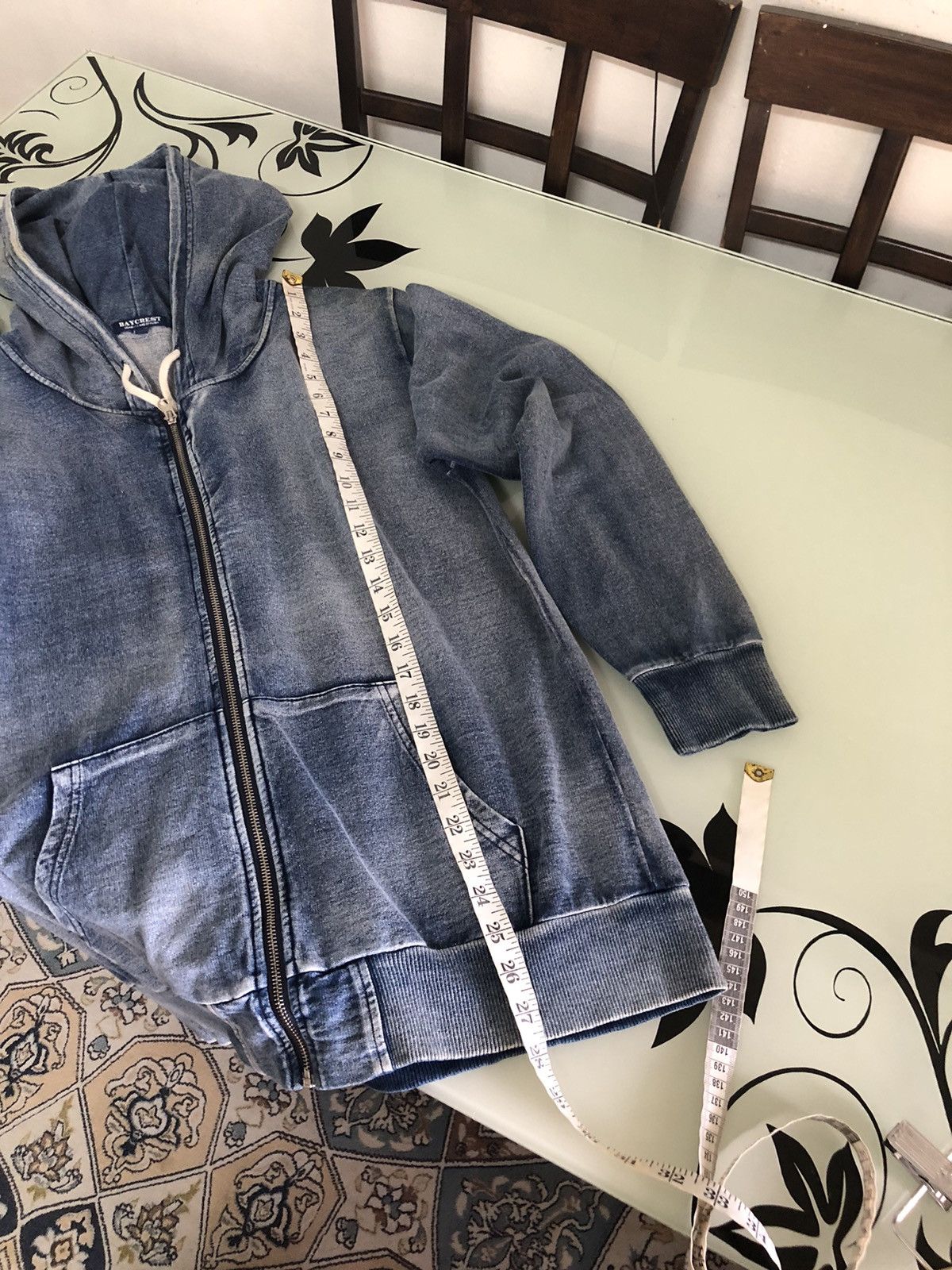Japanese Brand Rare❗️Baycrest Faded Blue Jeans Style Sweater Hoodie Size US L / EU 52-54 / 3 - 18 Thumbnail
