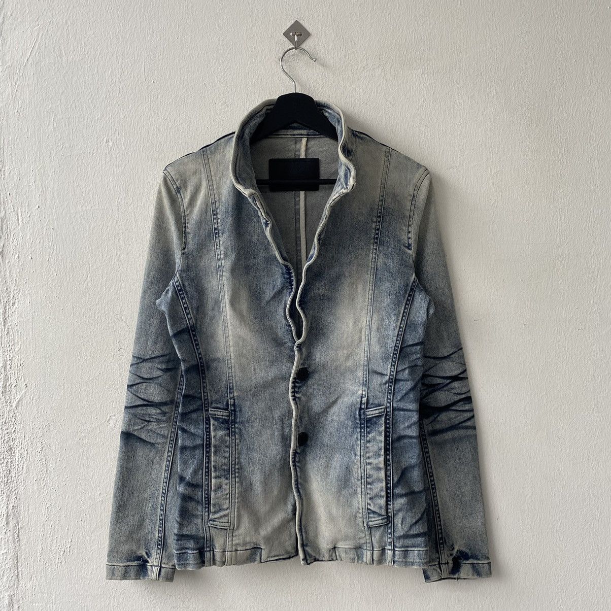 Tornado Mart Tornado Mart Honey Comb Denim Blazer Jackets Size US M / EU 48-50 / 2 - 2 Thumbnail