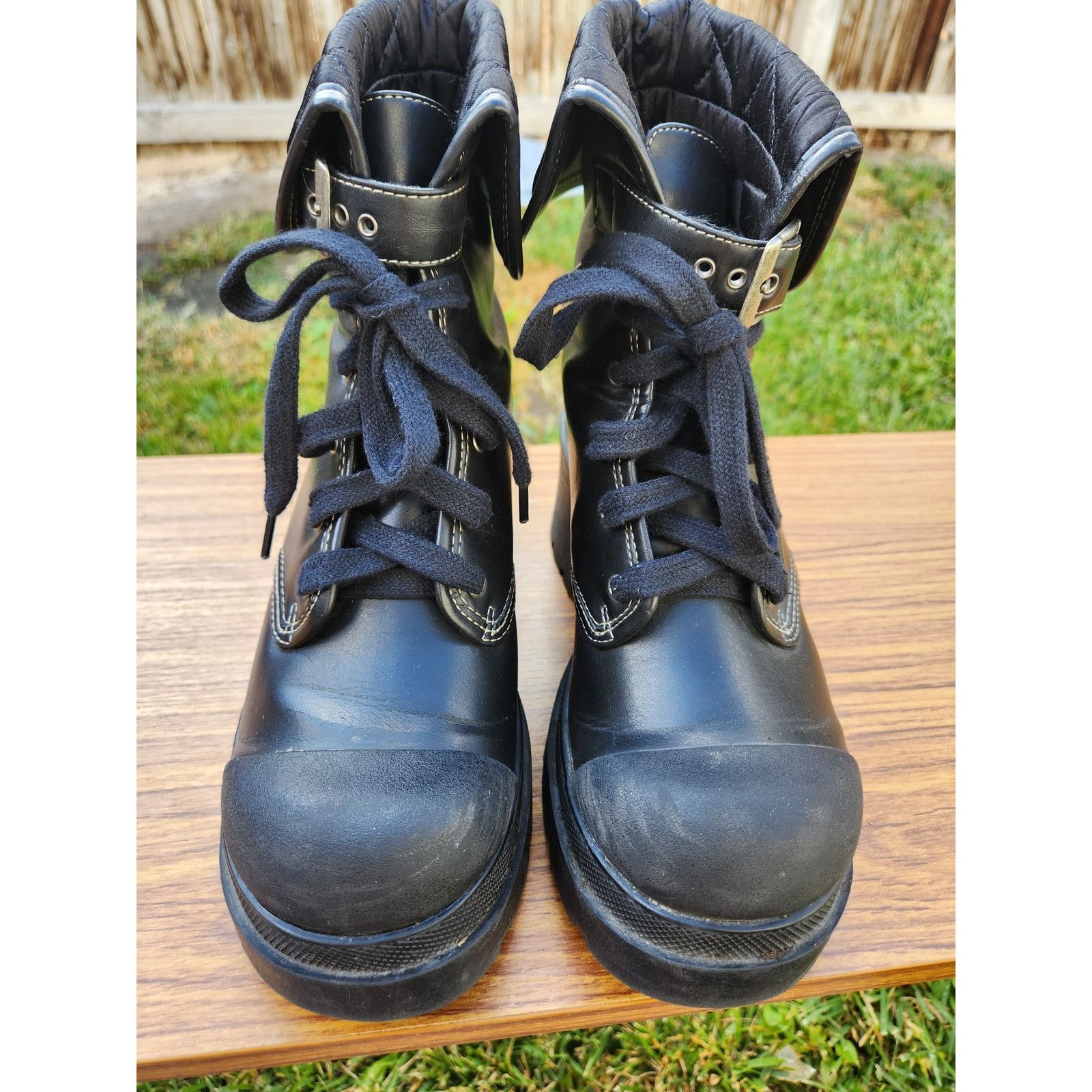 L.E.I. 90's Chunky L.E.I Platform Combat Grunge Boots- 7.5 Size US 7.5 / IT 37.5 - 2 Thumbnail