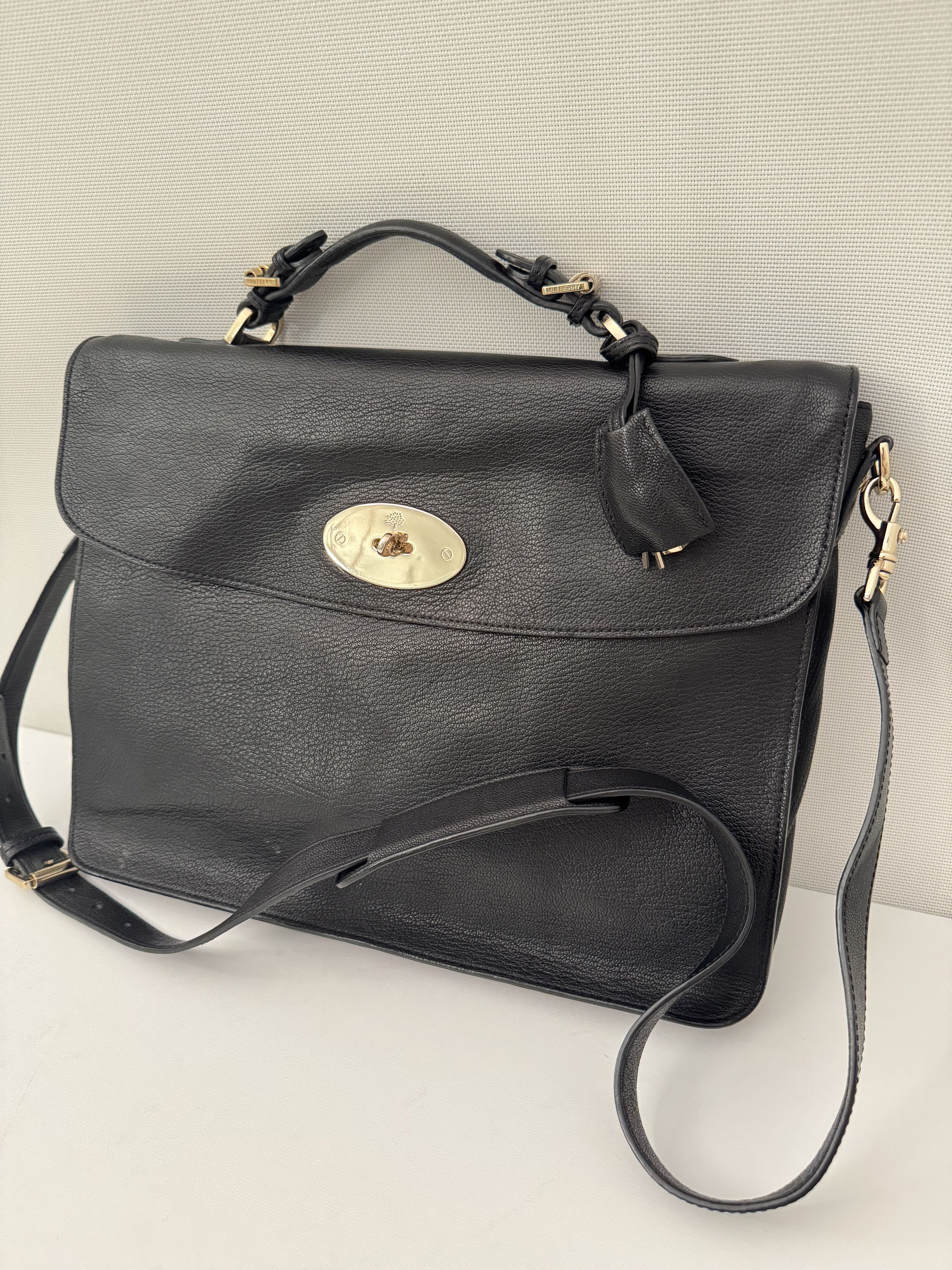 Mulberry Mulberry Bayswater Pebble Grain Leather Briefcase Bag Size ONE SIZE - 4 Thumbnail