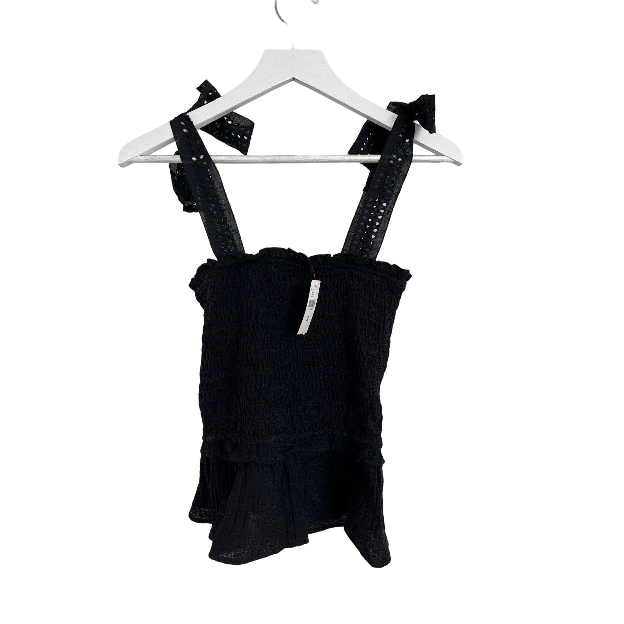 Anthropologie Anthropologie Stephanie Adjustable Tie Strap Eyelet Tank Size XS / US 0-2 / IT 36-38 - 5 Thumbnail