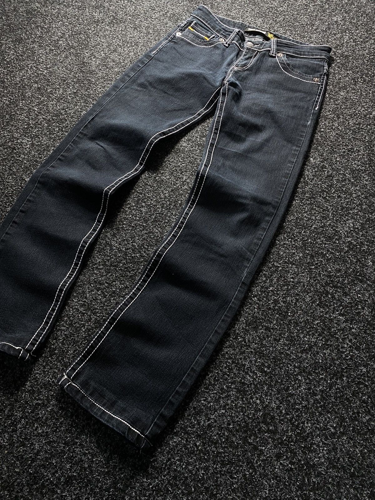 True Religion Vintage Flare True Religion Wide Leg Faded Wash Denim Size 28" / US 6 / IT 42 - 4 Thumbnail