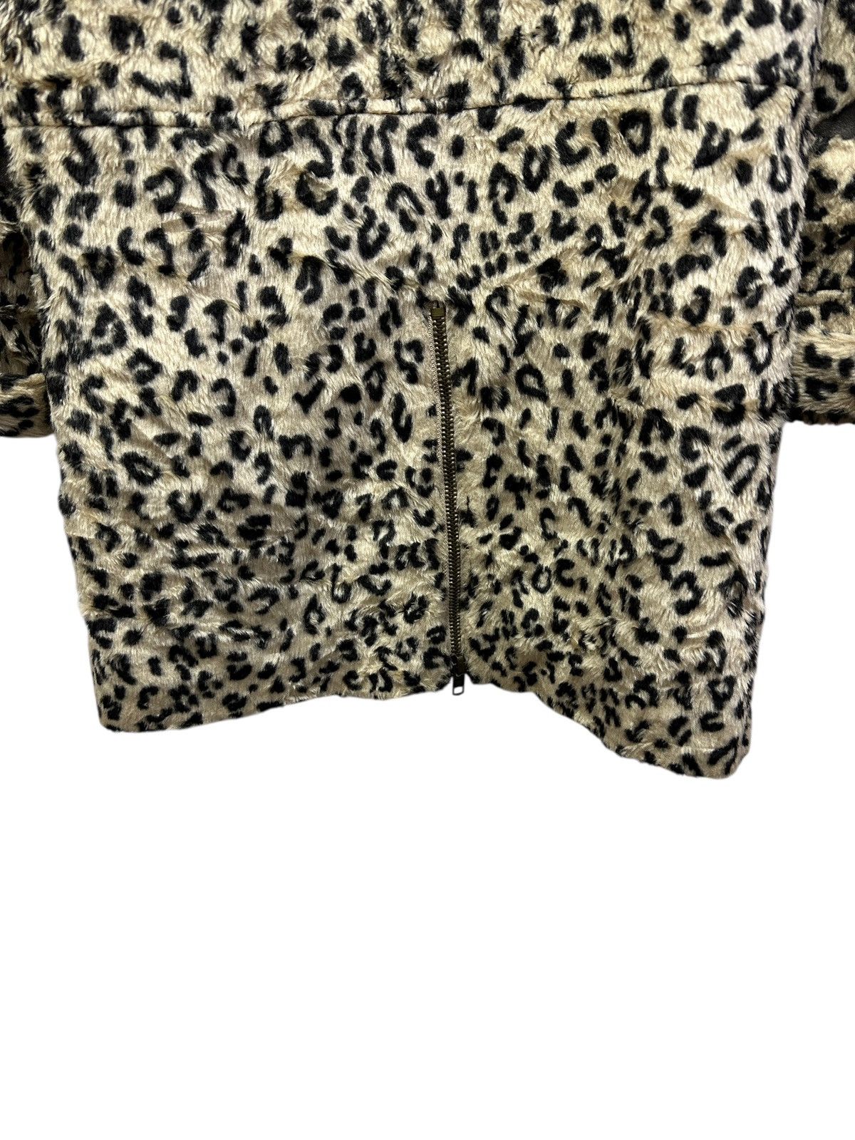 Japanese Brand 🔥Glad News Punk Faux Fur Leopard Skull Jacket Size US S / EU 44-46 / 1 - 17 Thumbnail