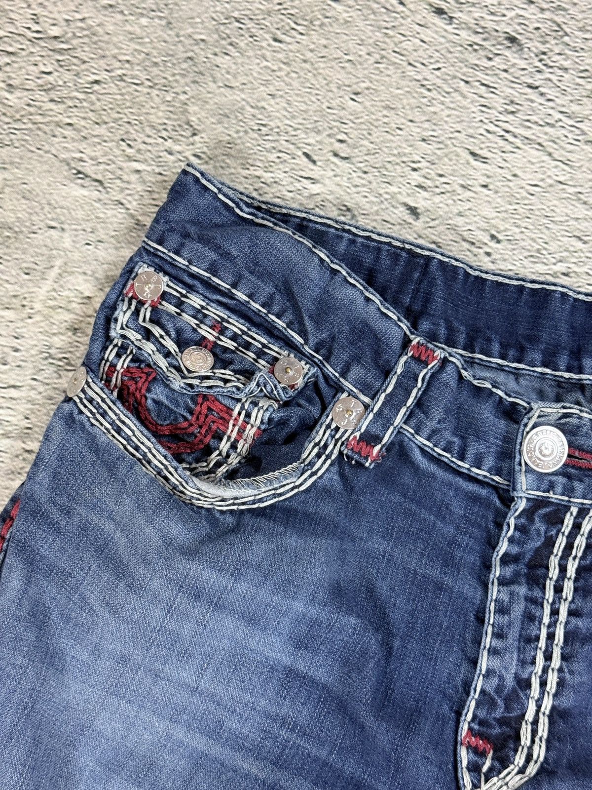 True Religion True Religion jeans vintage straight denim Mega T stitching Size US 38 / EU 54 - 10 Thumbnail
