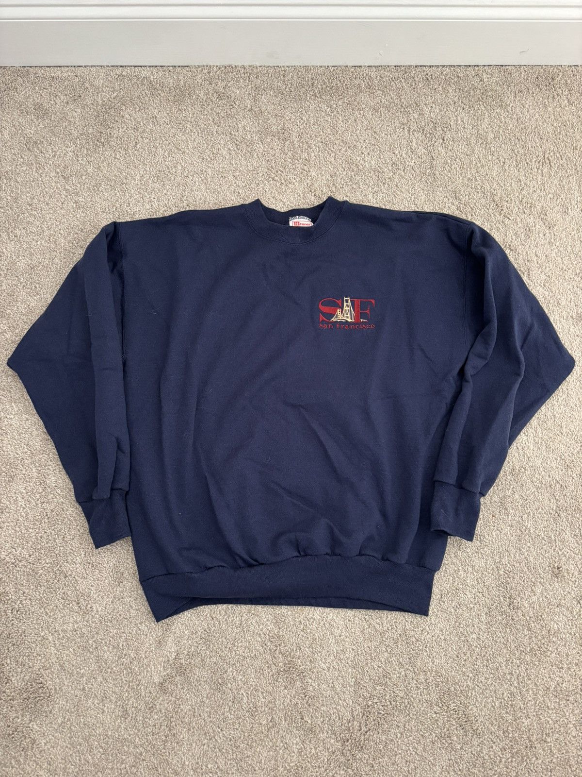 Hanes Vintage San Francisco California Sweatshirt Size US L / EU 52-54 / 3 - 1 Thumbnail