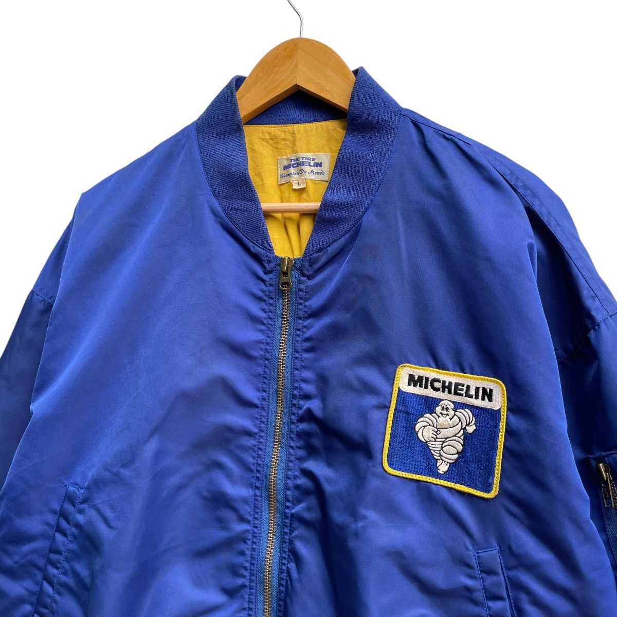 Gear for Sports 💥Vintage Michelin The Tire Champion Du Monde Bomber Jacket Size US L / EU 52-54 / 3 - 3 Thumbnail