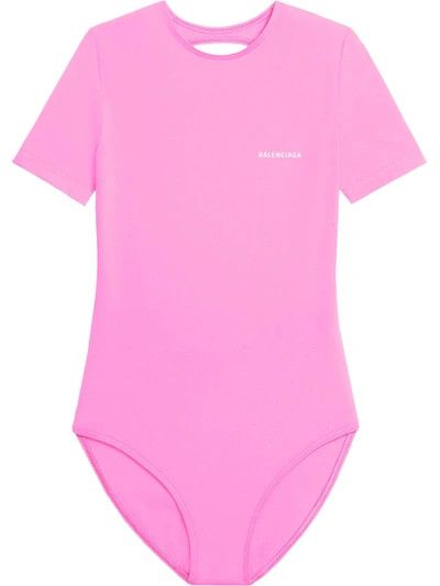o1in1g1024 Open Back Swimsuit in Pink