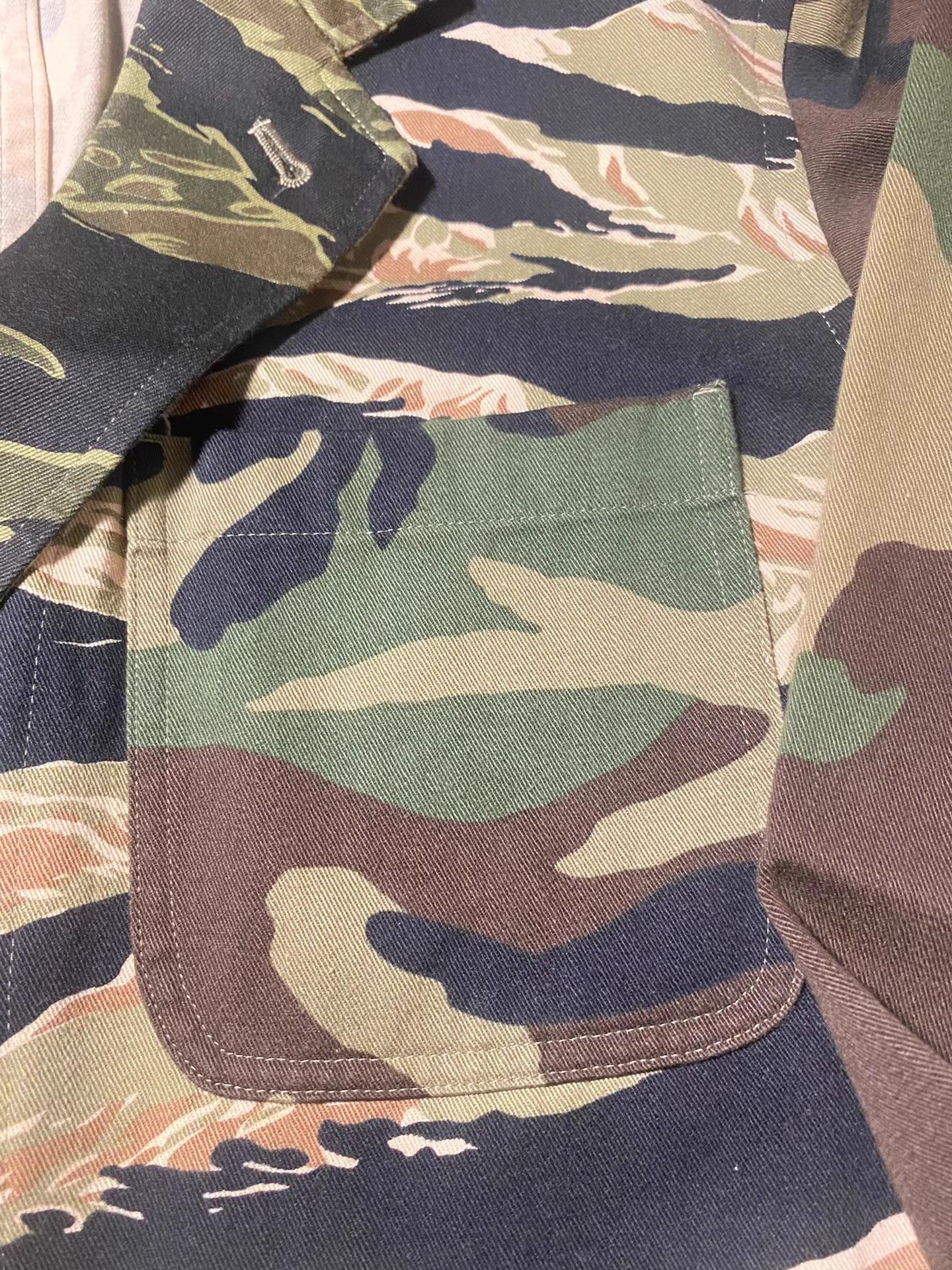 Yohji Yamamoto Yohji Yamamoto s'yte Olive Tiger Camo Paneled Blazer K10 Size US M / EU 48-50 / 2 - 3 Thumbnail