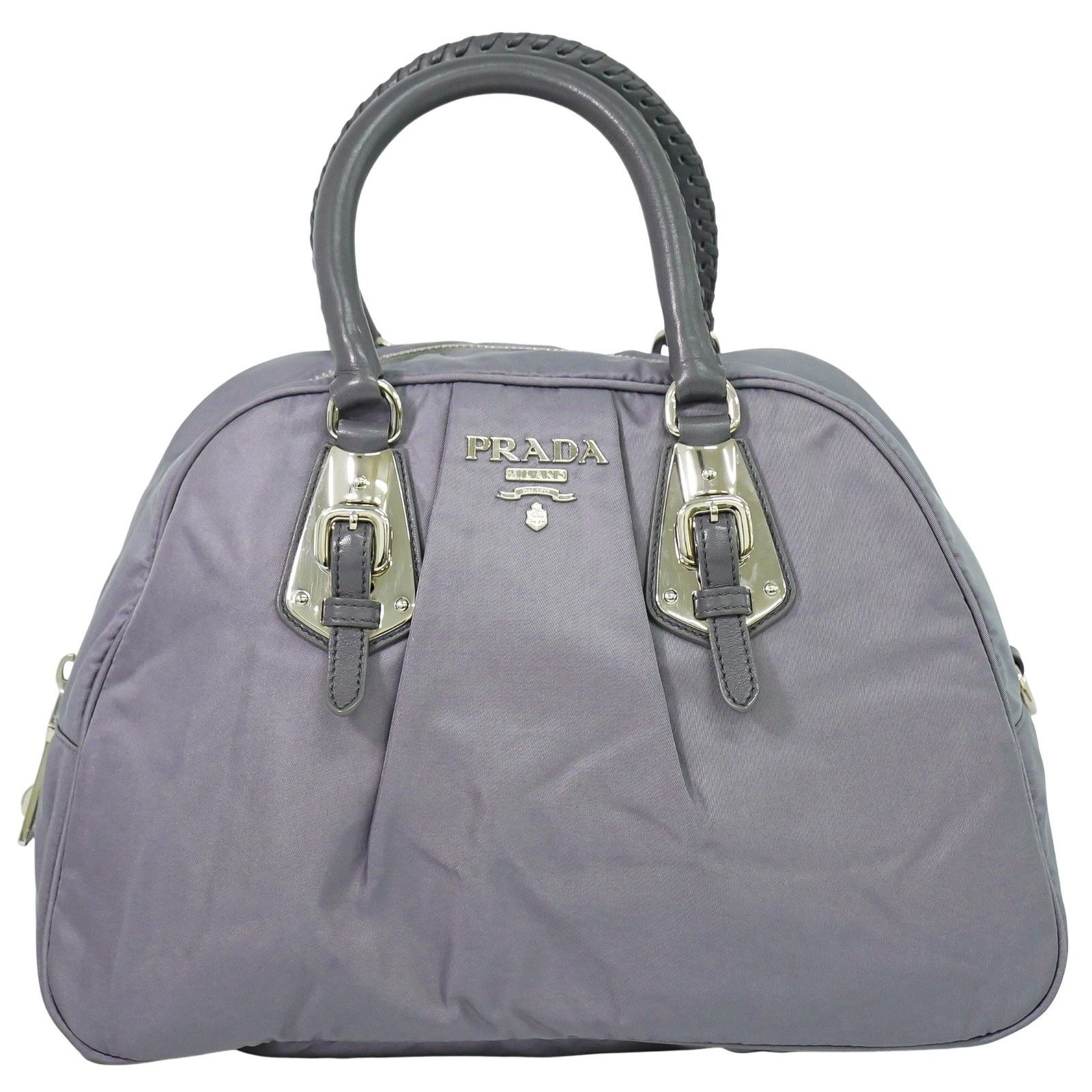 Prada Prada Buckle Dome Satchel Tessuto Size ONE SIZE - 1 Thumbnail